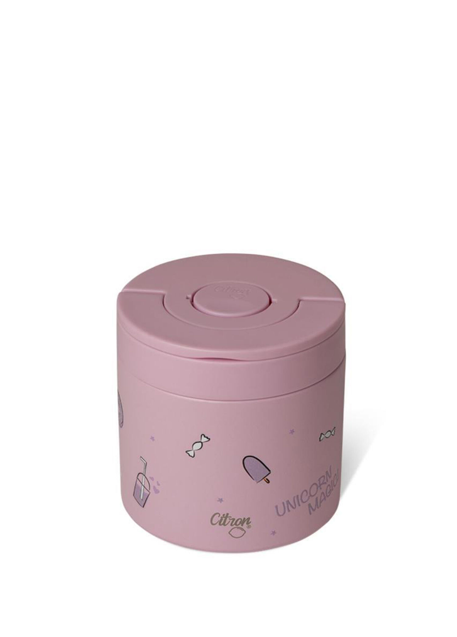 Unicorn Pembe Çelik Vakumlu Çocuk Yemek Termosu 350 ml