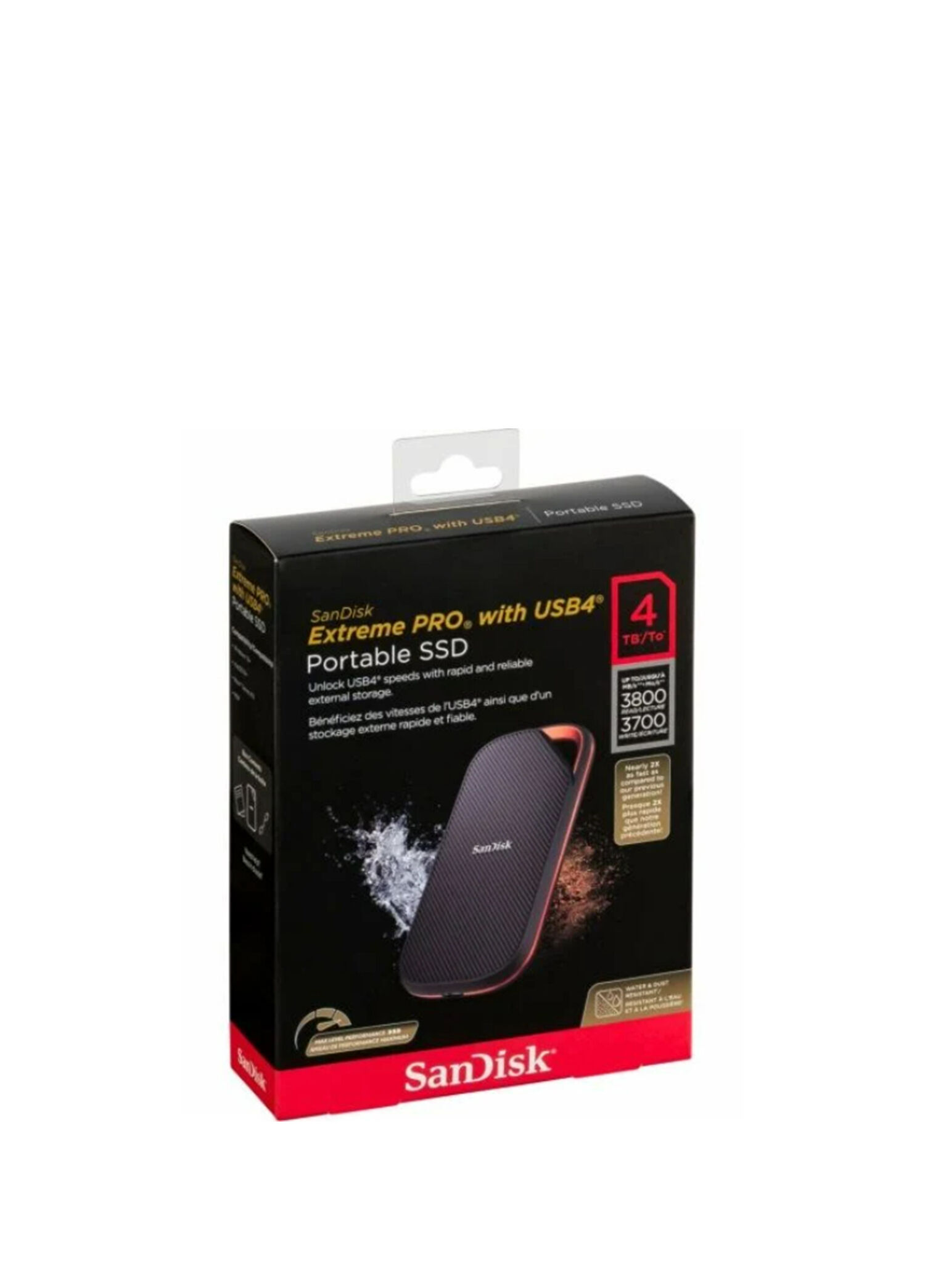 Sandisk - Extreme PRO 4TB 3800MB/sn USB4 Taşınabilir SSD SDSSDE82