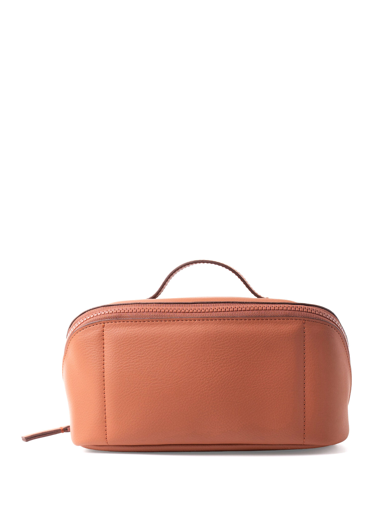 P Packn Travel Terrakota Deri Kadin Makyaj Cantasi