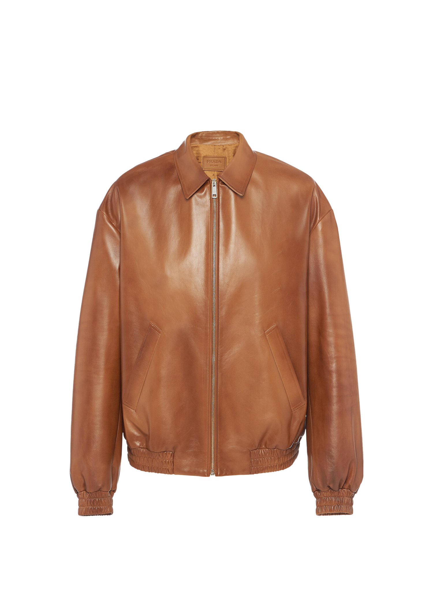 Oversize Napa Deri Bomber Ceket