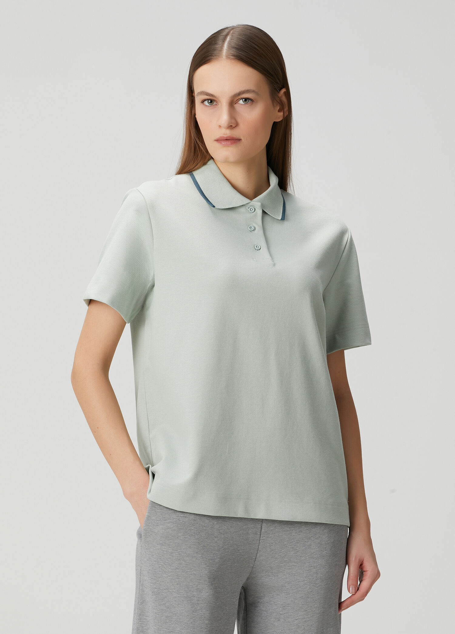 Courtside Açık Yeşil Polo T-shirt