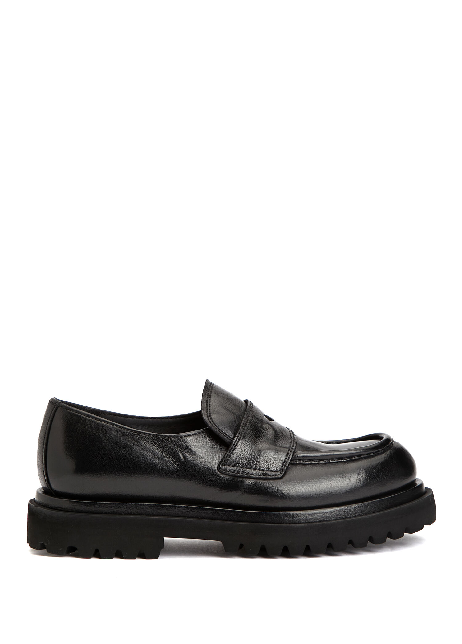 Siyah Kadın Deri Loafer