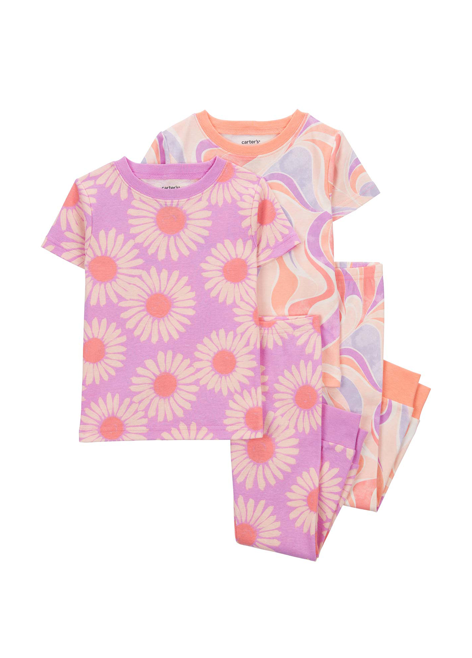 Çiçek Desenli Kız Çocuk Pijama Set