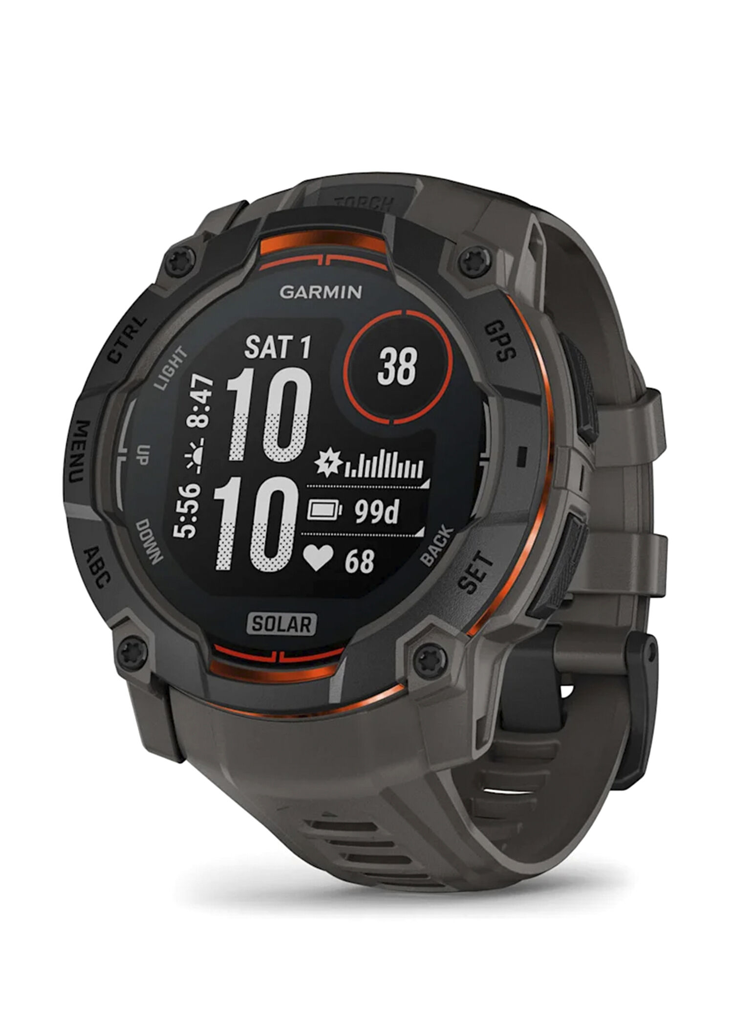 Garmin Instinct 3 Kömür Siyahı 50 mm Solar Akıllı Saat