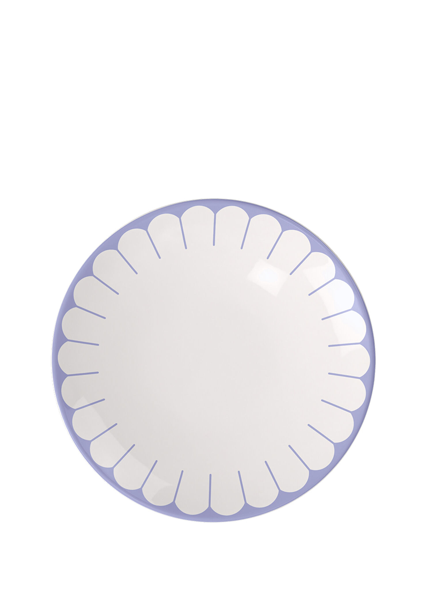 Fleur Bleu Mavi Porselen Pasta Tabağı 21 cm