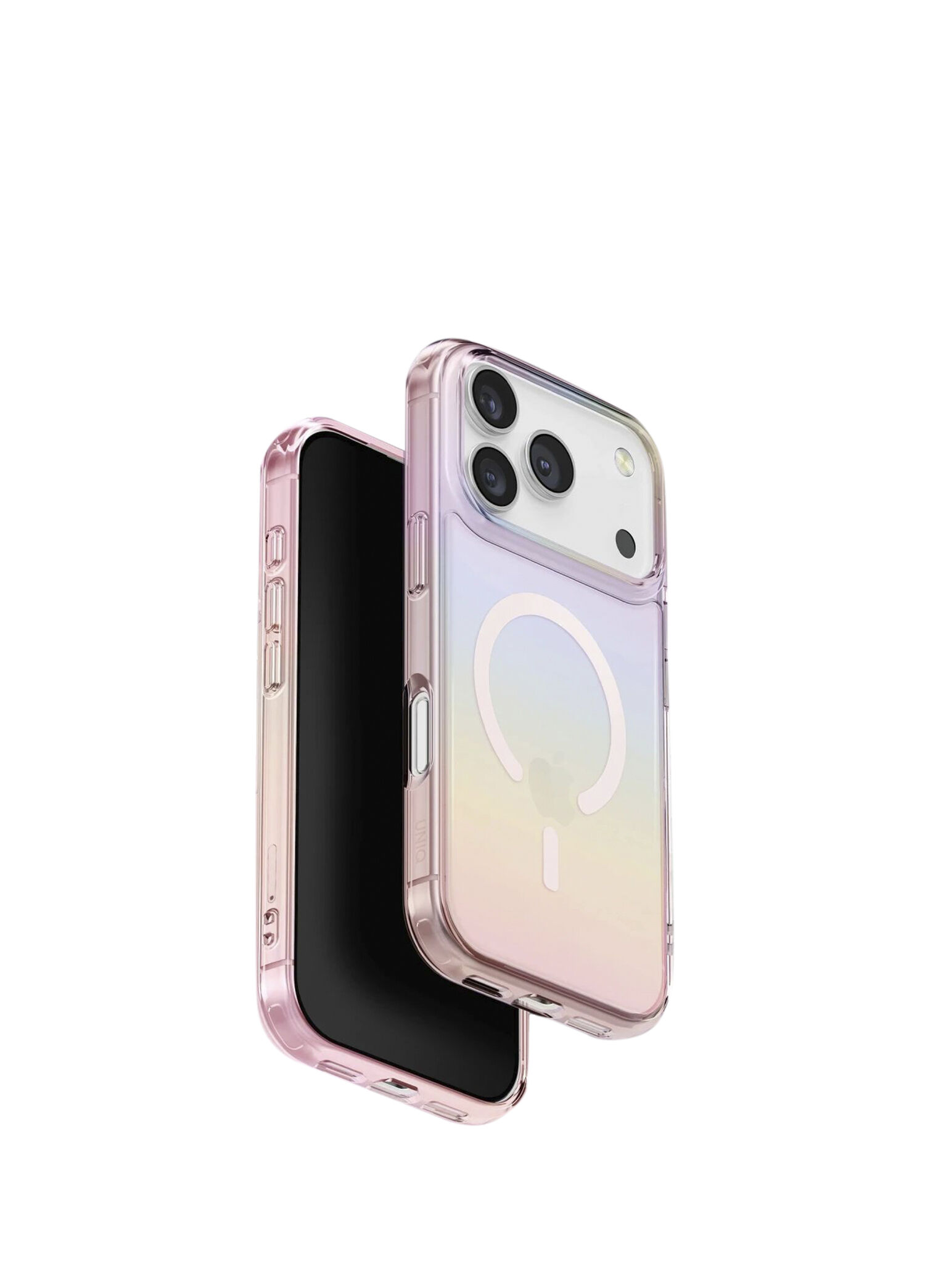 Iridescia iPhone 17 Pro Rainbow Pembe MagSafe Uyumlu Telefon Kılıfı