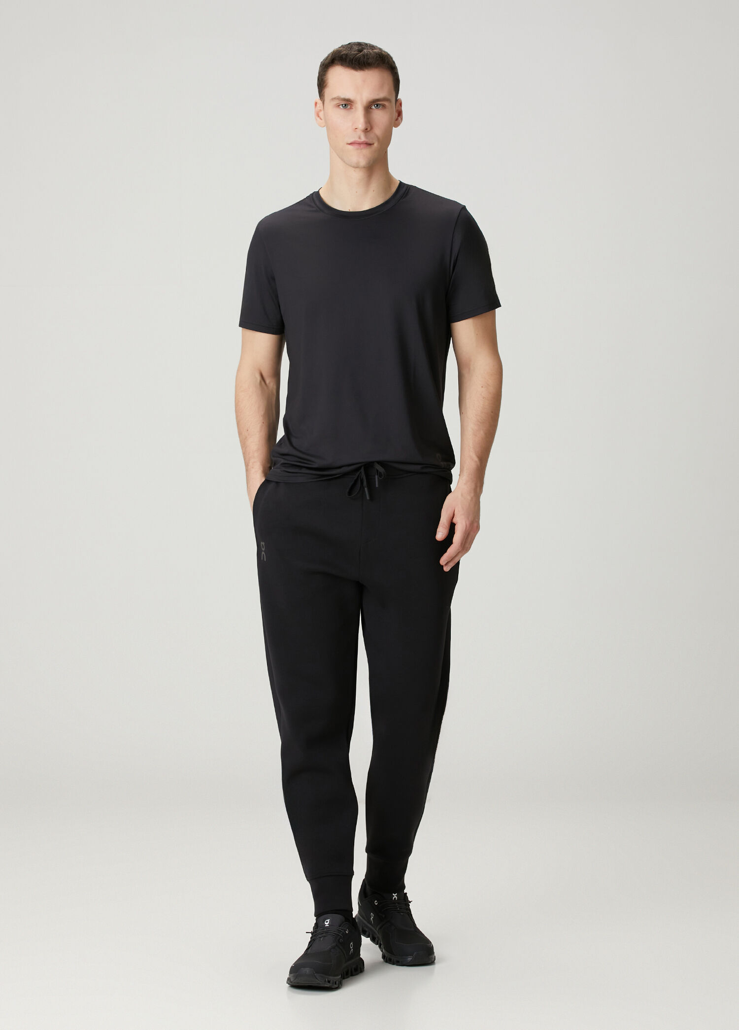 Focus Siyah Beli Kordonlu Jogger Pantolon