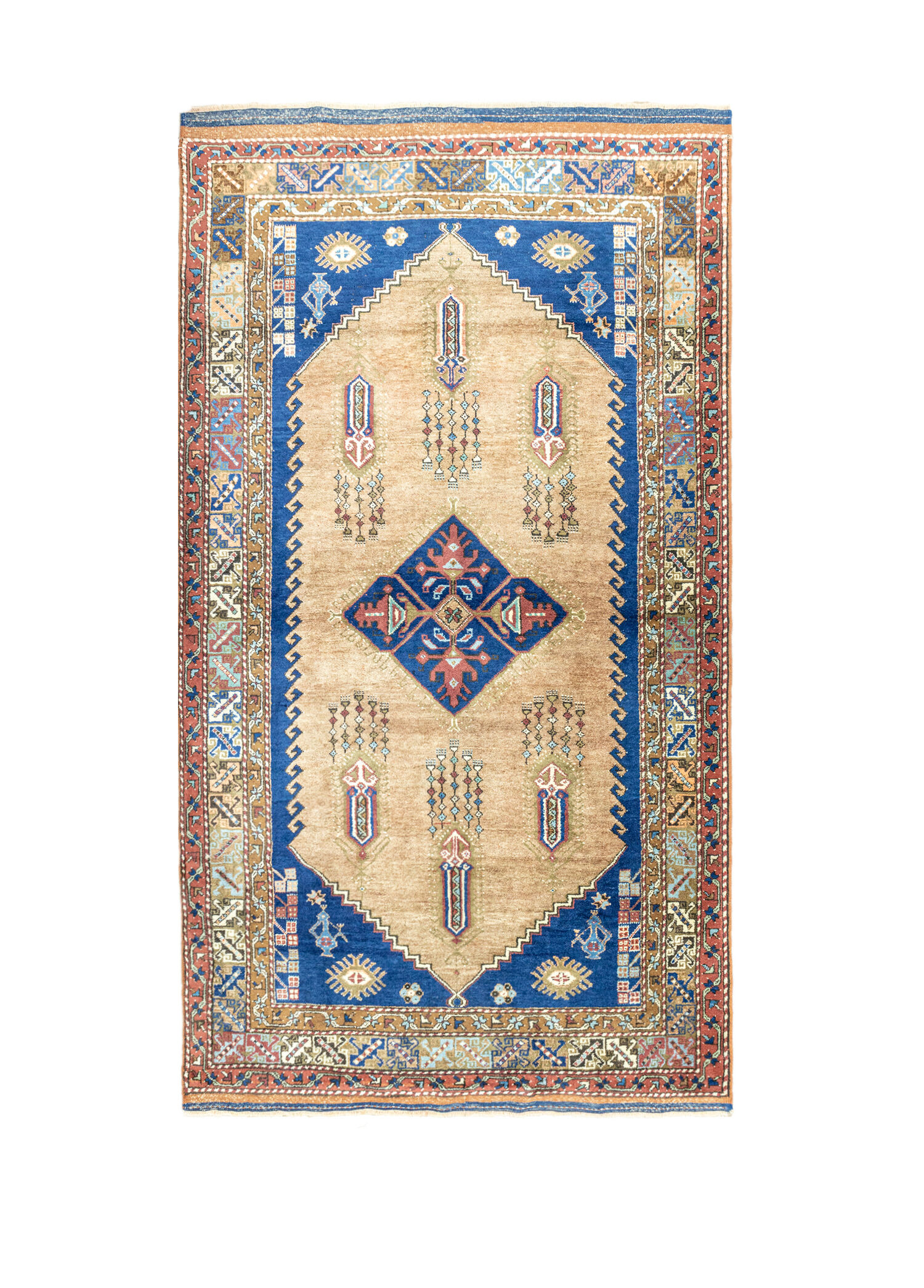 Zengi Geometrik Desenli Dazkırı Halısı 162x272 cm