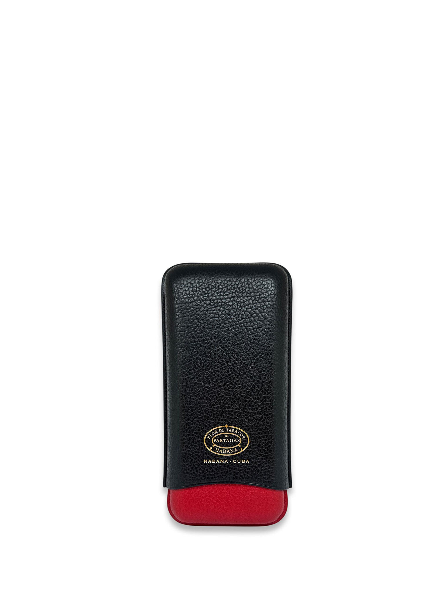 Partagas Series Kırmızı Siyah Deri 64 Ring 3'lü Puro Kılıfı