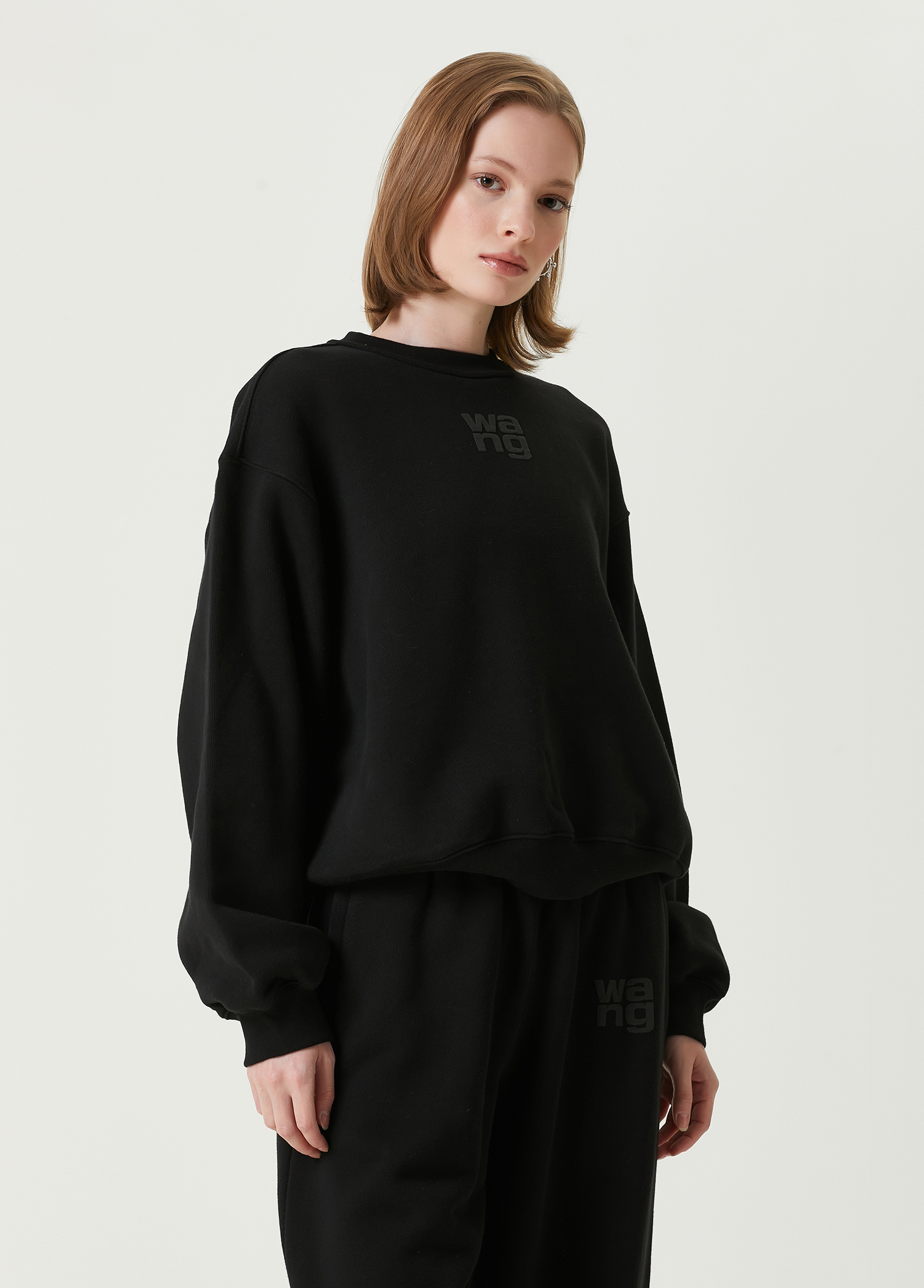 Siyah Logolu Sweatshirt