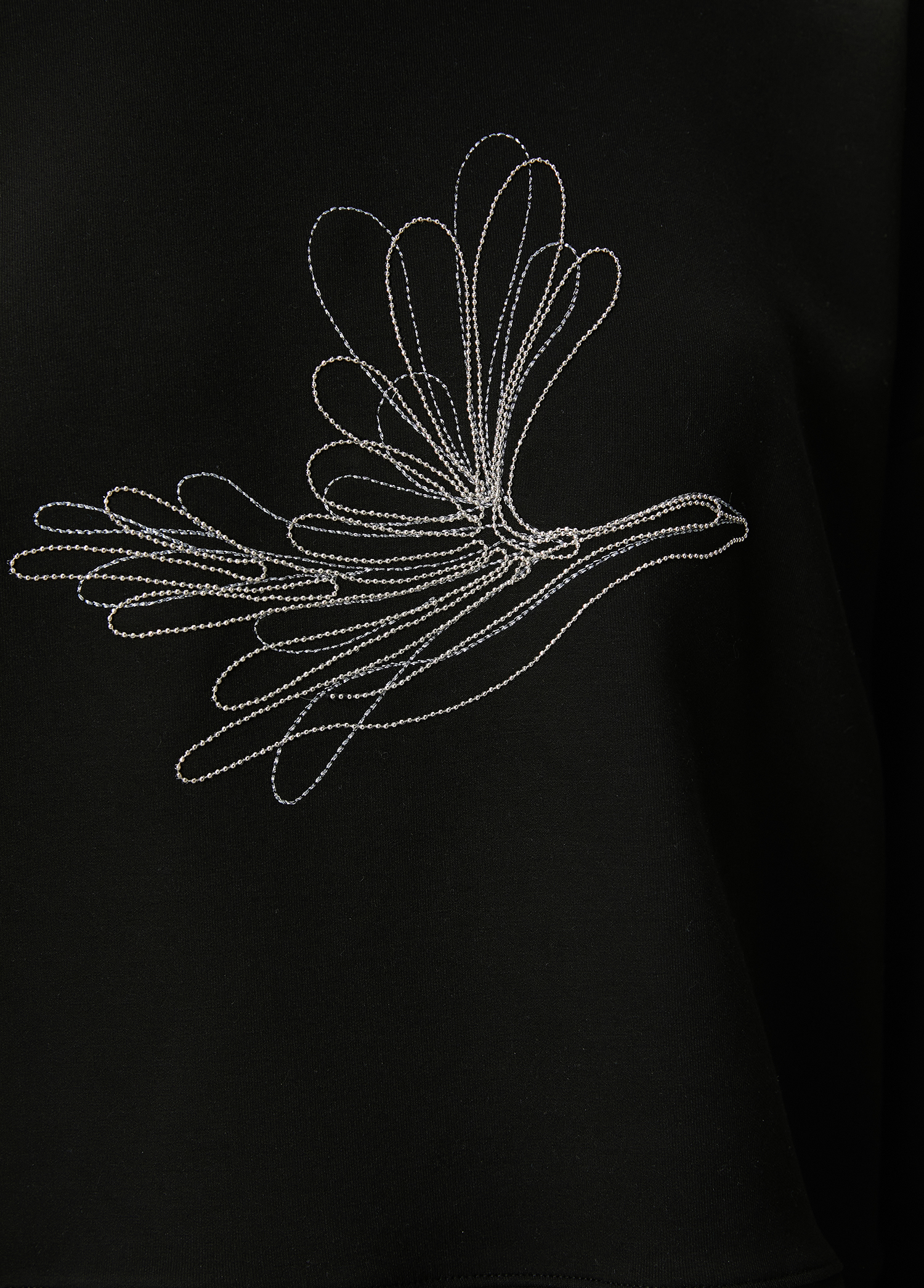 Siyah Zincir Logolu Sweatshirt_4