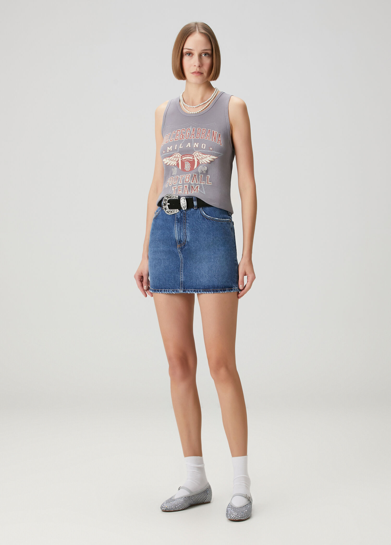 Mavi Mini Denim Etek