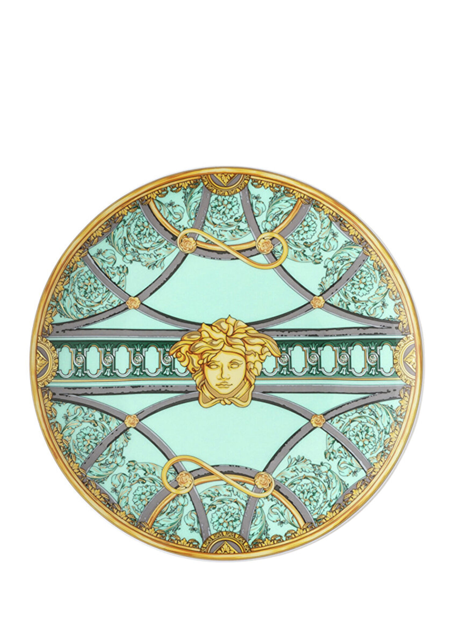 Scala Palazzo Yeşil Porselen Ekmek Tabağı 17 cm