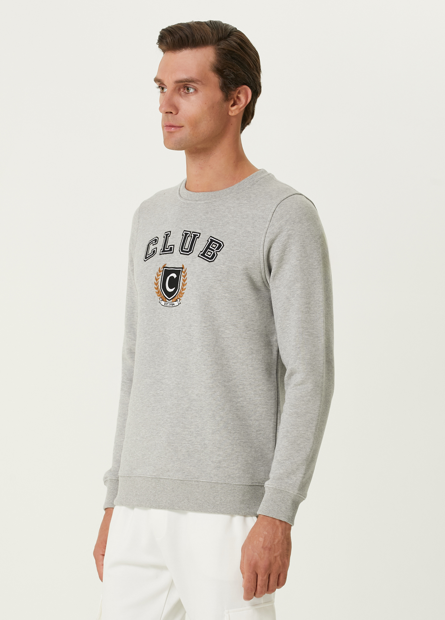 Club Kolej Gri Melanj Sweatshirt_3