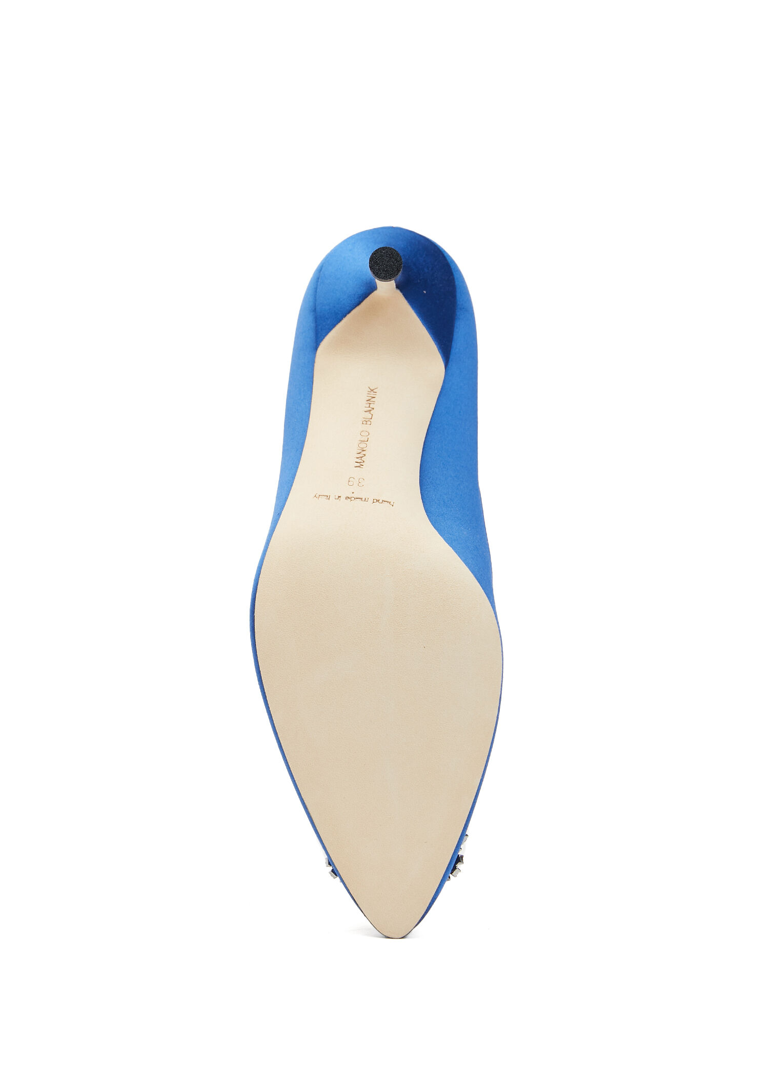 Manolo Blahnik - Mavi Taş Detaylı Stiletto - Mavi