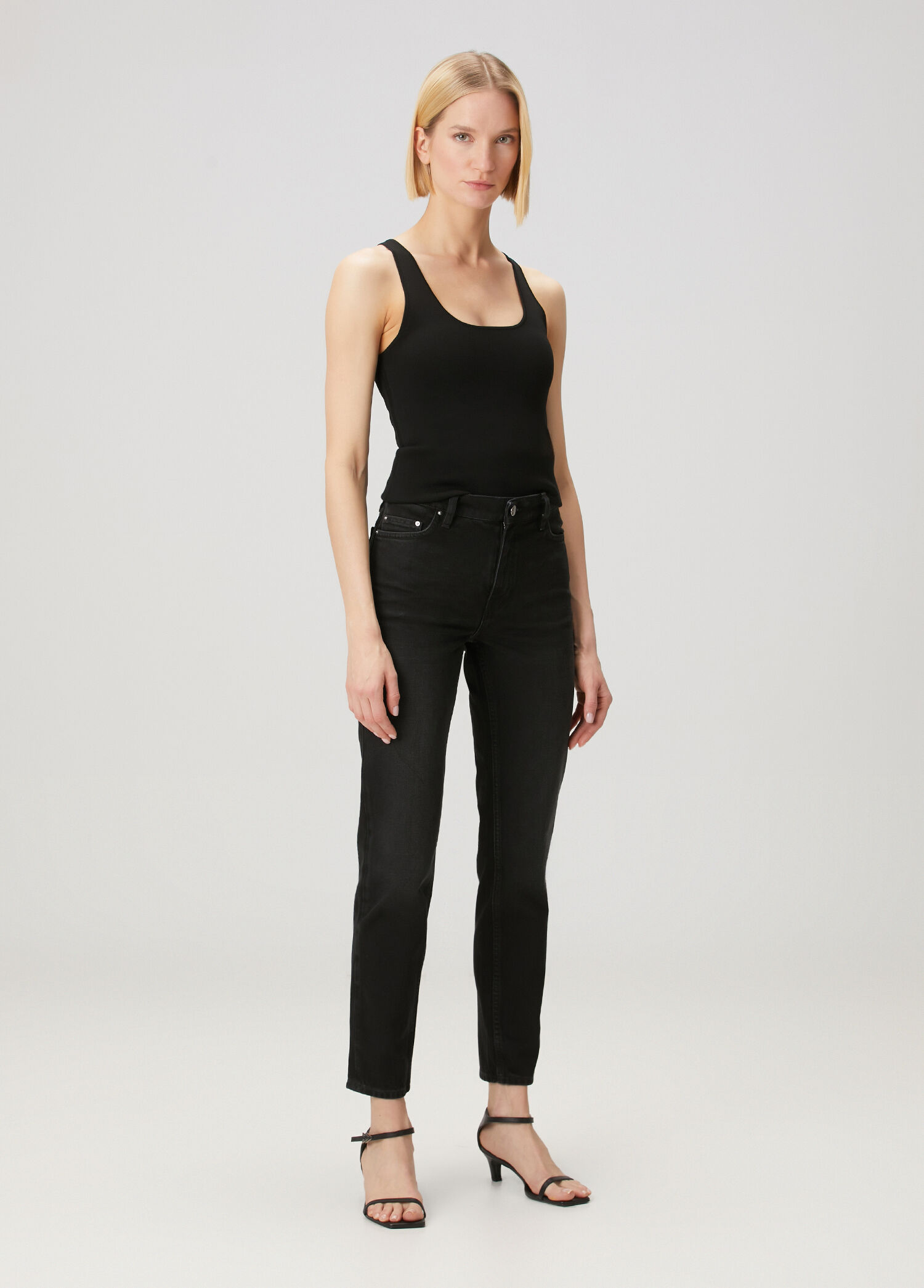 Toteme - Low Tapered Black Jeans