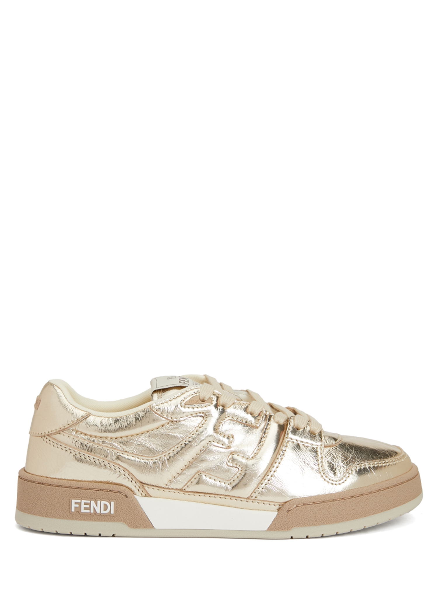 Fendi Match Gold Kadın Deri Sneaker