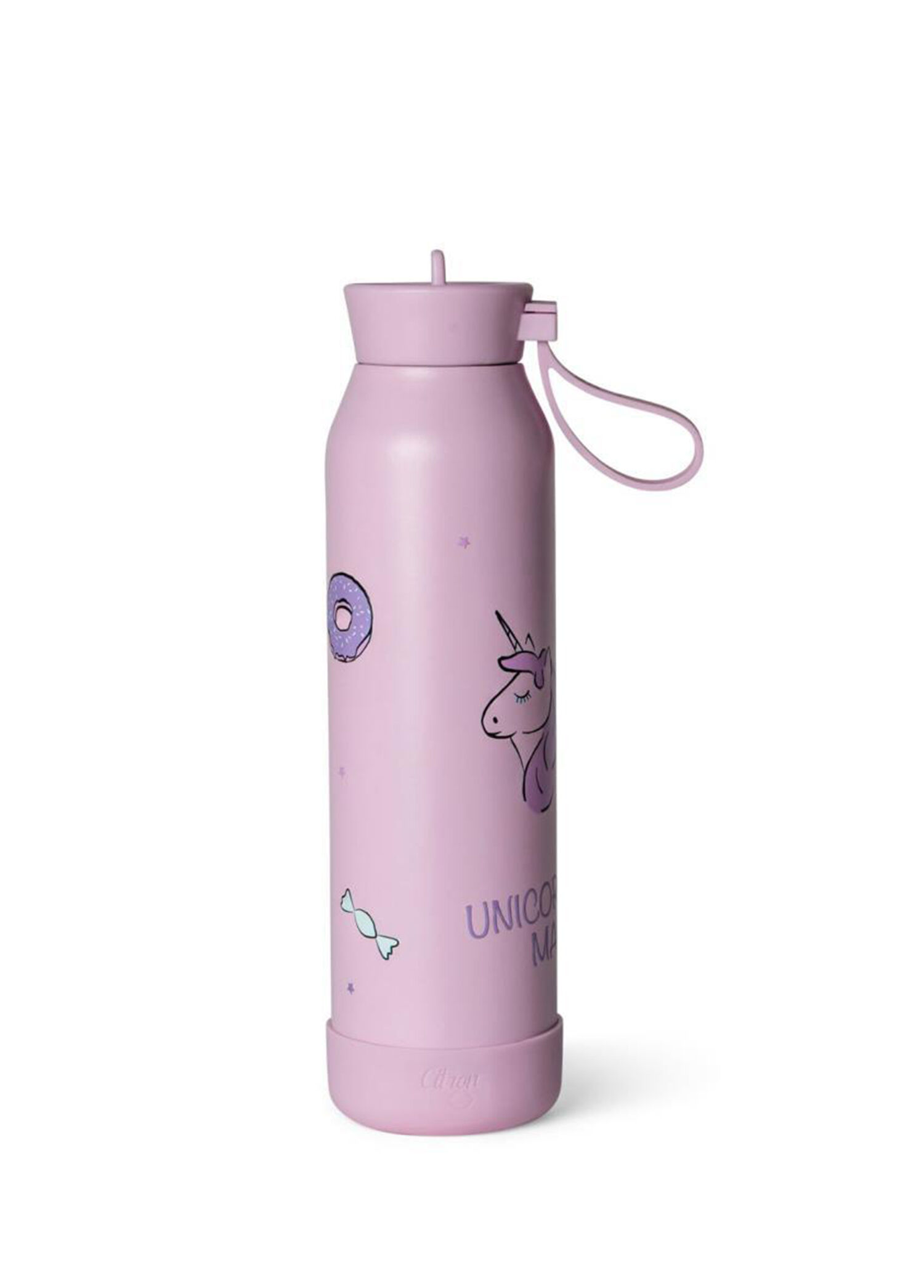 Stormy Unicorn Açık Mor 3 Katmanlı Paslanmaz Çelik Termos Seti 500 ml