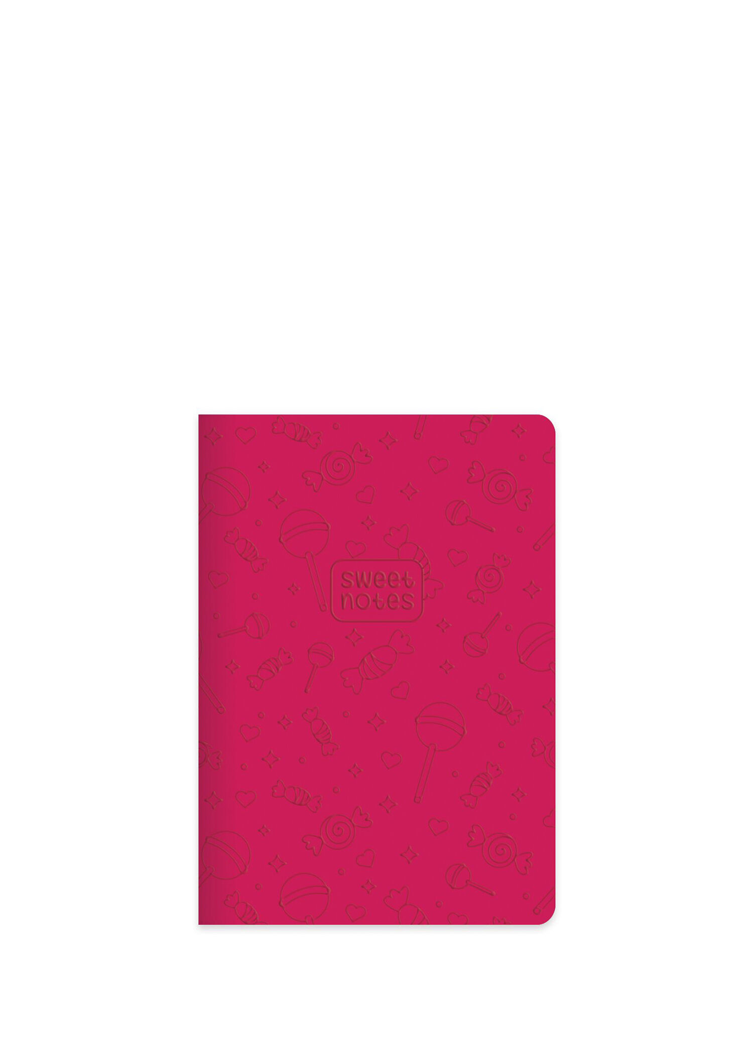 Neon Şeker Pembe Termo Deri Sert Kapak Çizgili Defter