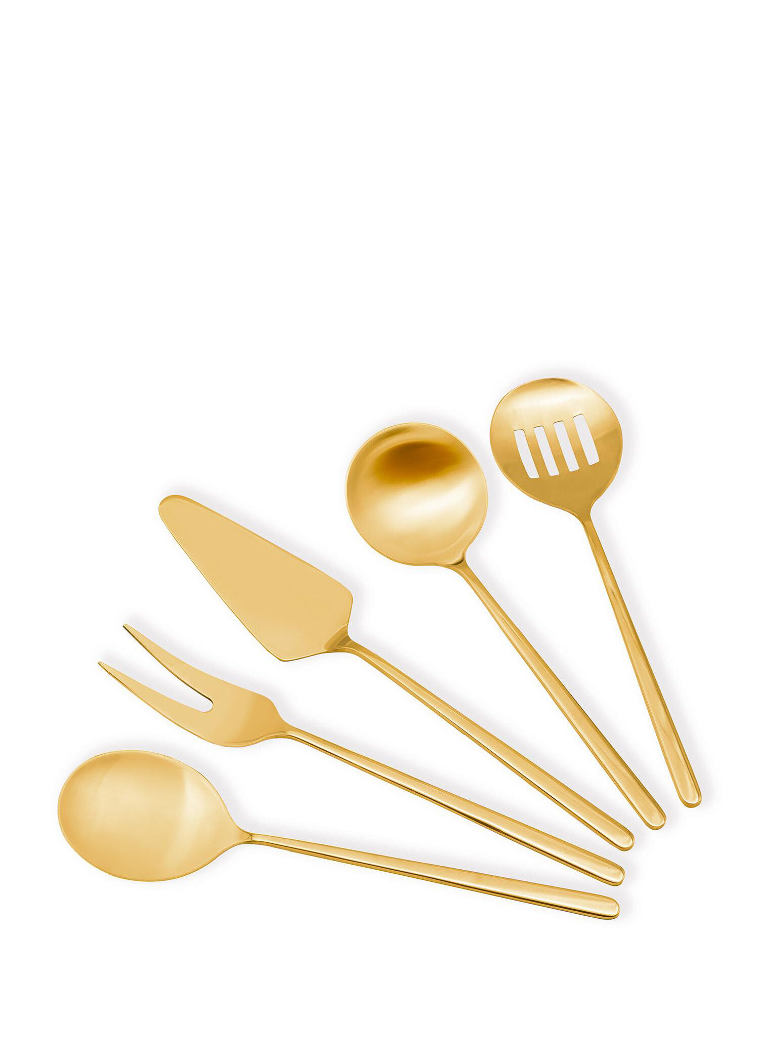 Giallo Gold Çelik 5 Parça Servis Seti