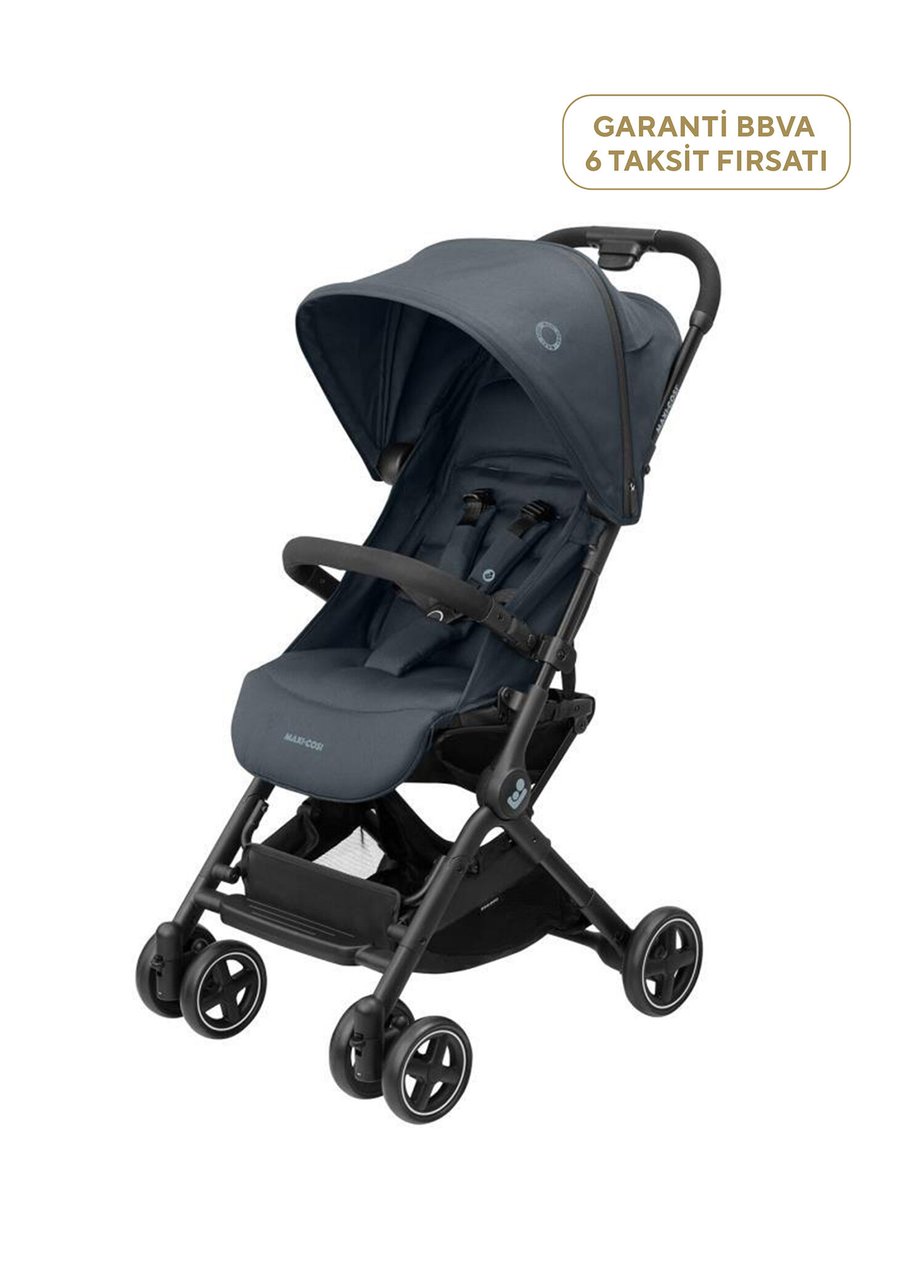 Lara2 Essential Graphite Otomatik Katlanan Kabin Boy Bebek Arabası