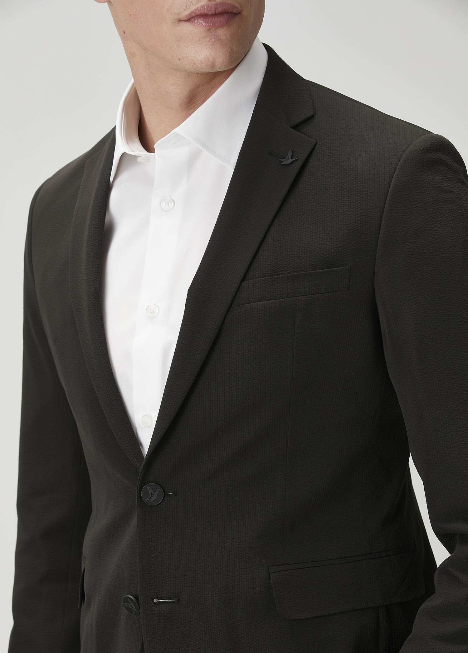 Drop 6 Slim Fit Siyah Takım Elbise_7