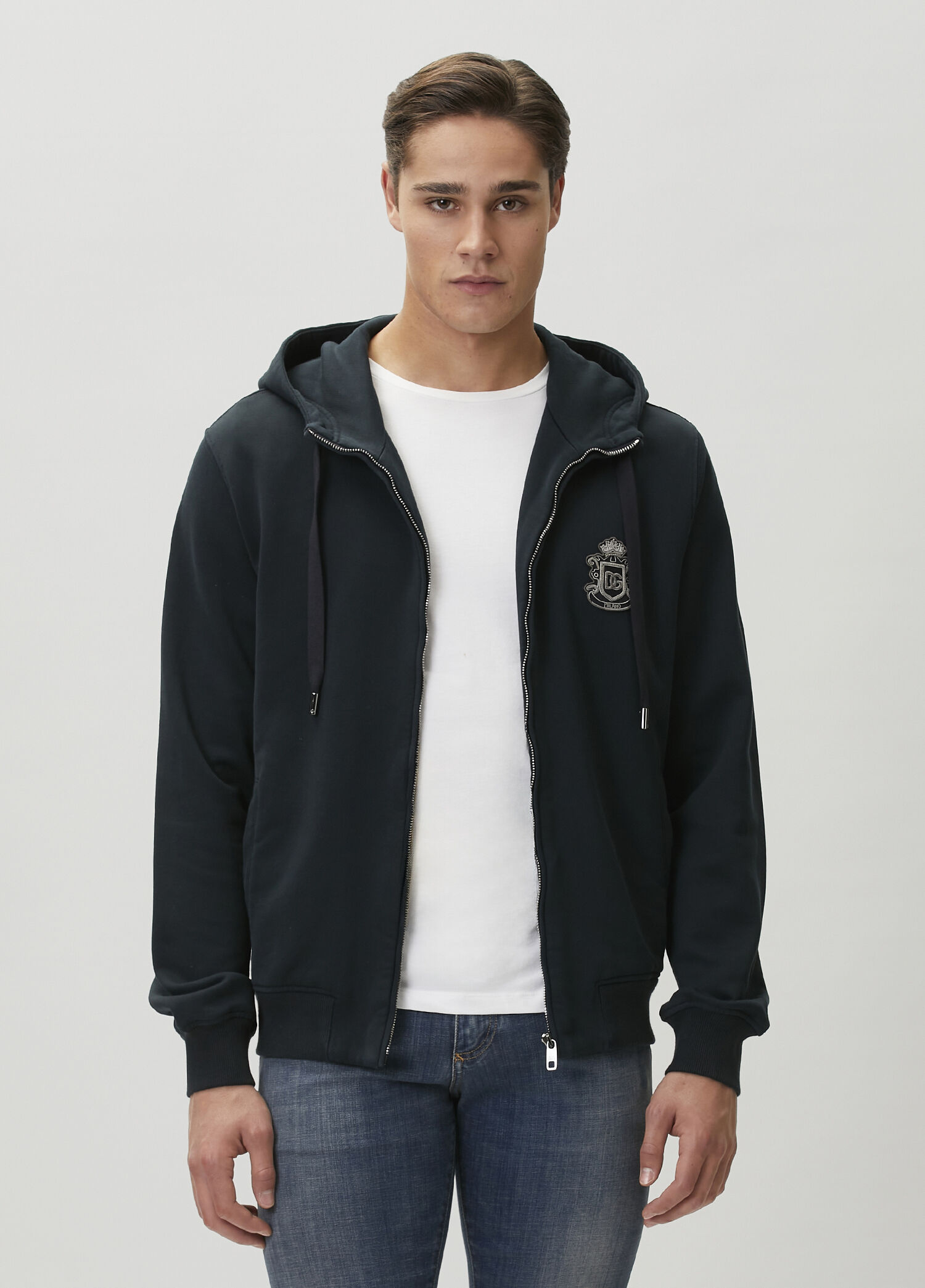 Lacivert Kapüşonlu Sweatshirt