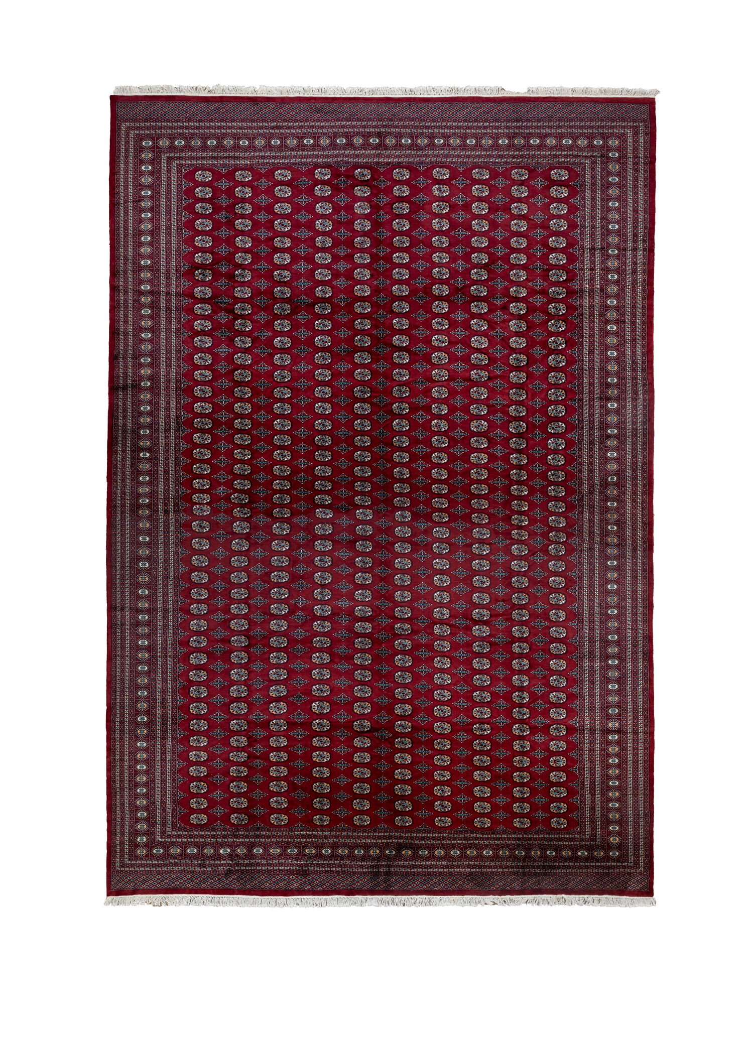 Tilla Geleneksel Türkmen Desenli El Dokuma Türkmen Halısı 365x555 cm