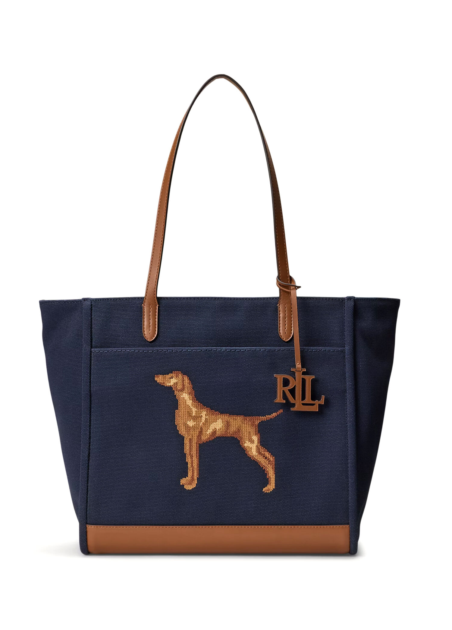 Cameryn Large Navy Beige Women's Shopping Bag