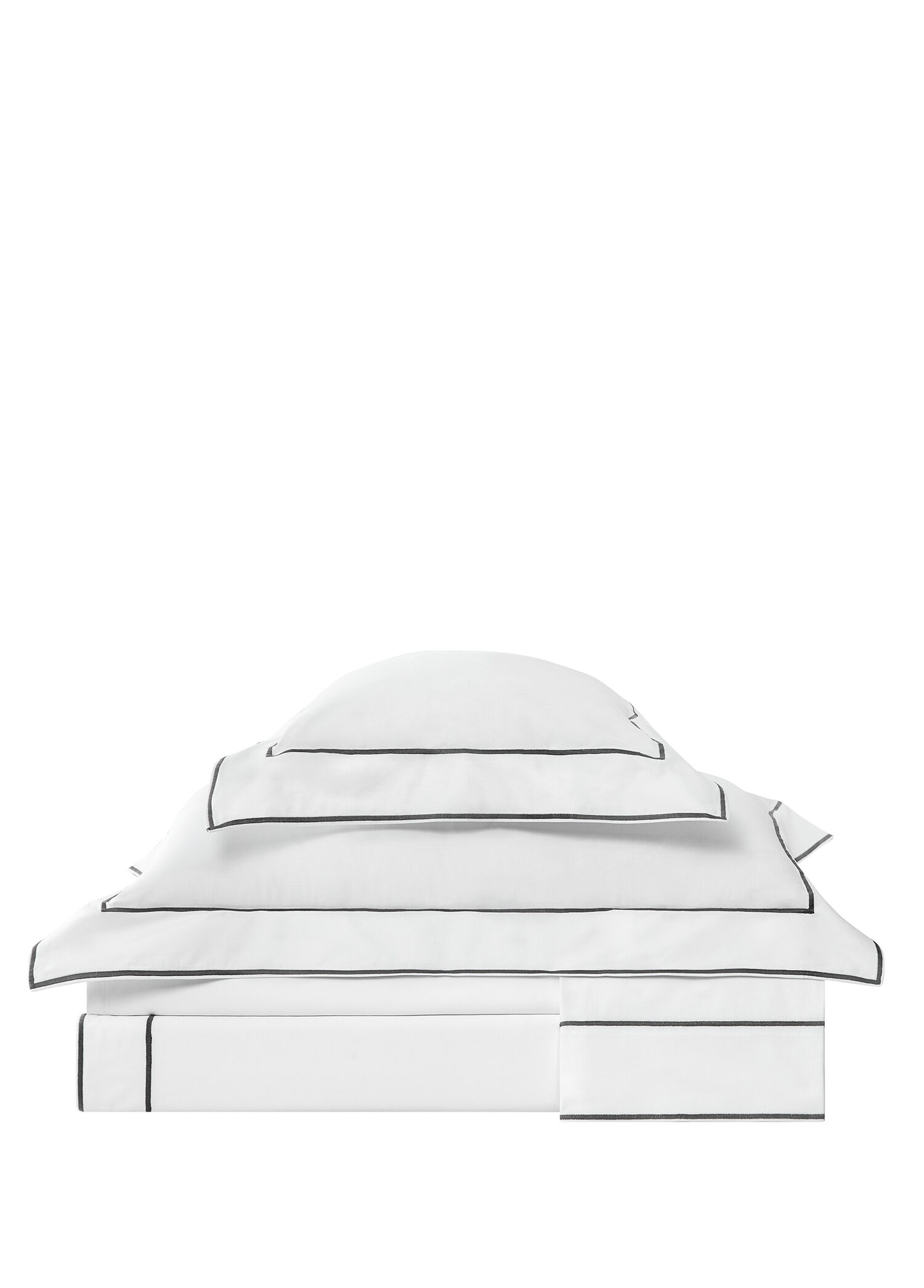 Duo Antrasit İşlemeli Saten Super King Size Nevresim Takımı 260 x 240 cm