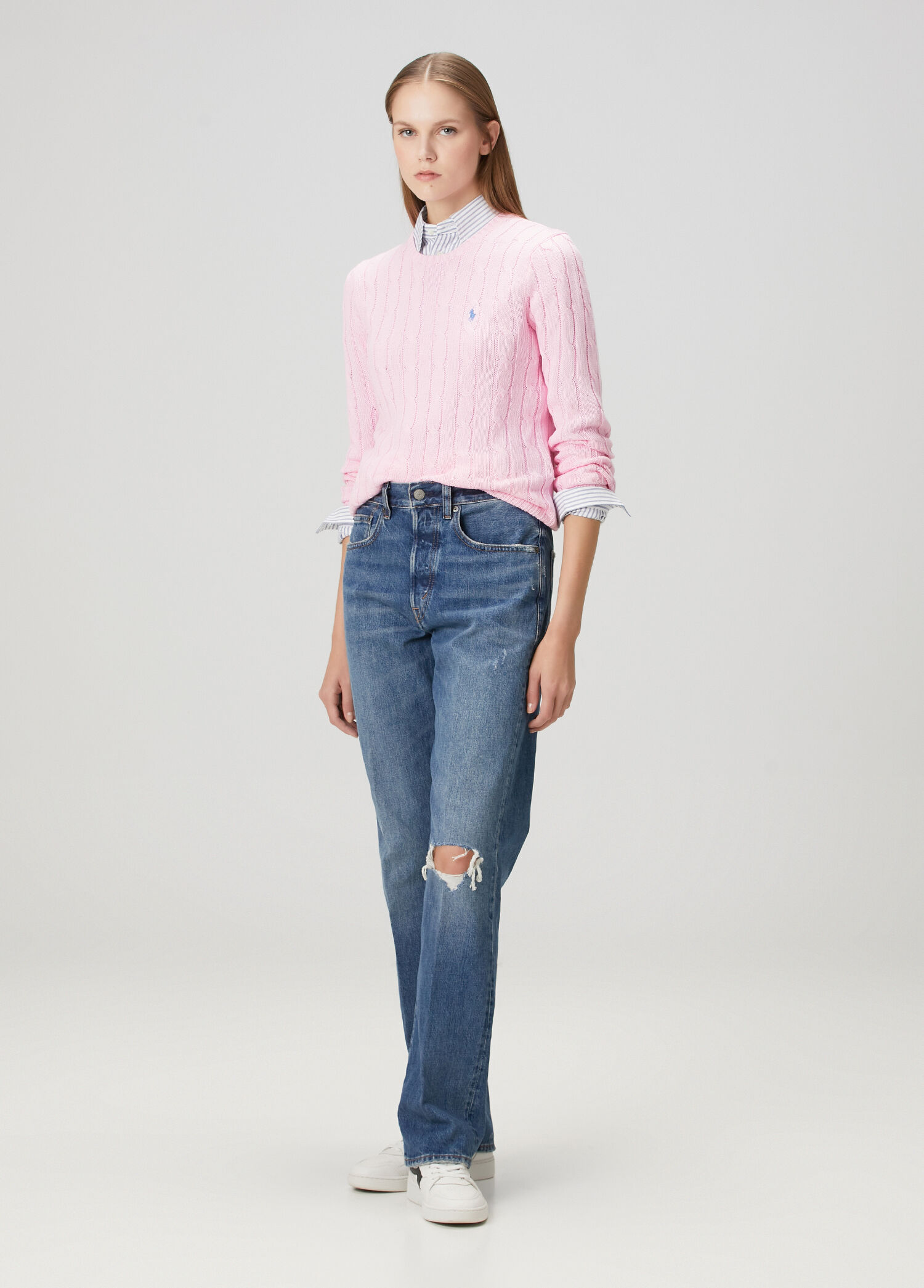 Relaxed Straight Mavi Jean Pantolon