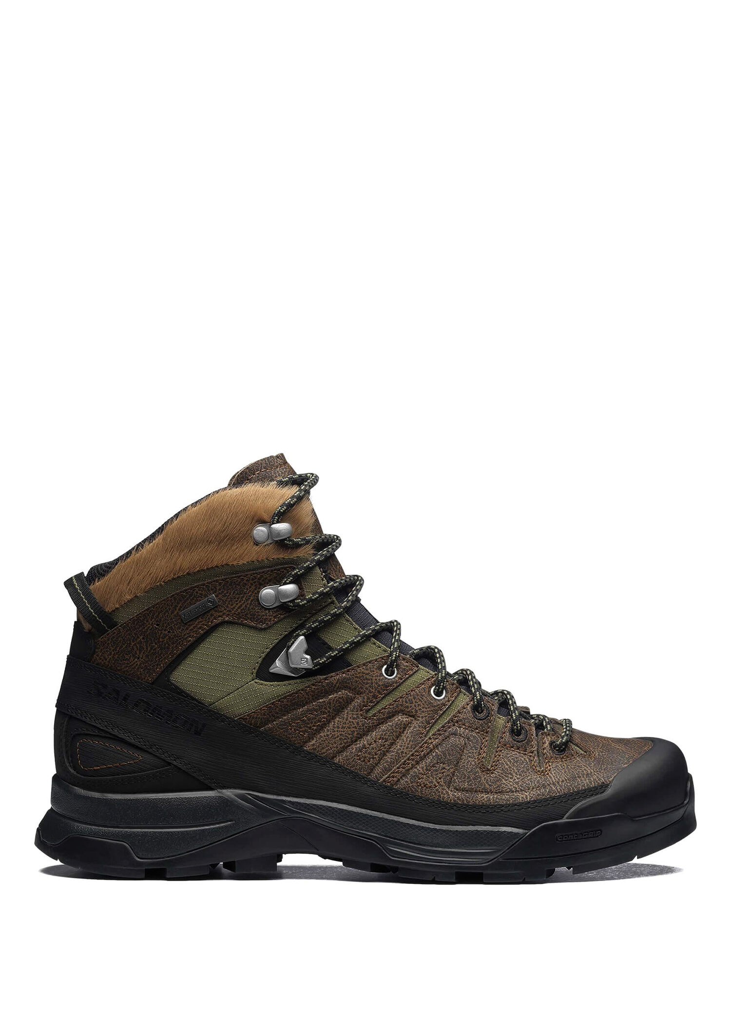 X-AMID Dıstressed Leather Gore-Tex Dark Earth Unisex Sneaker