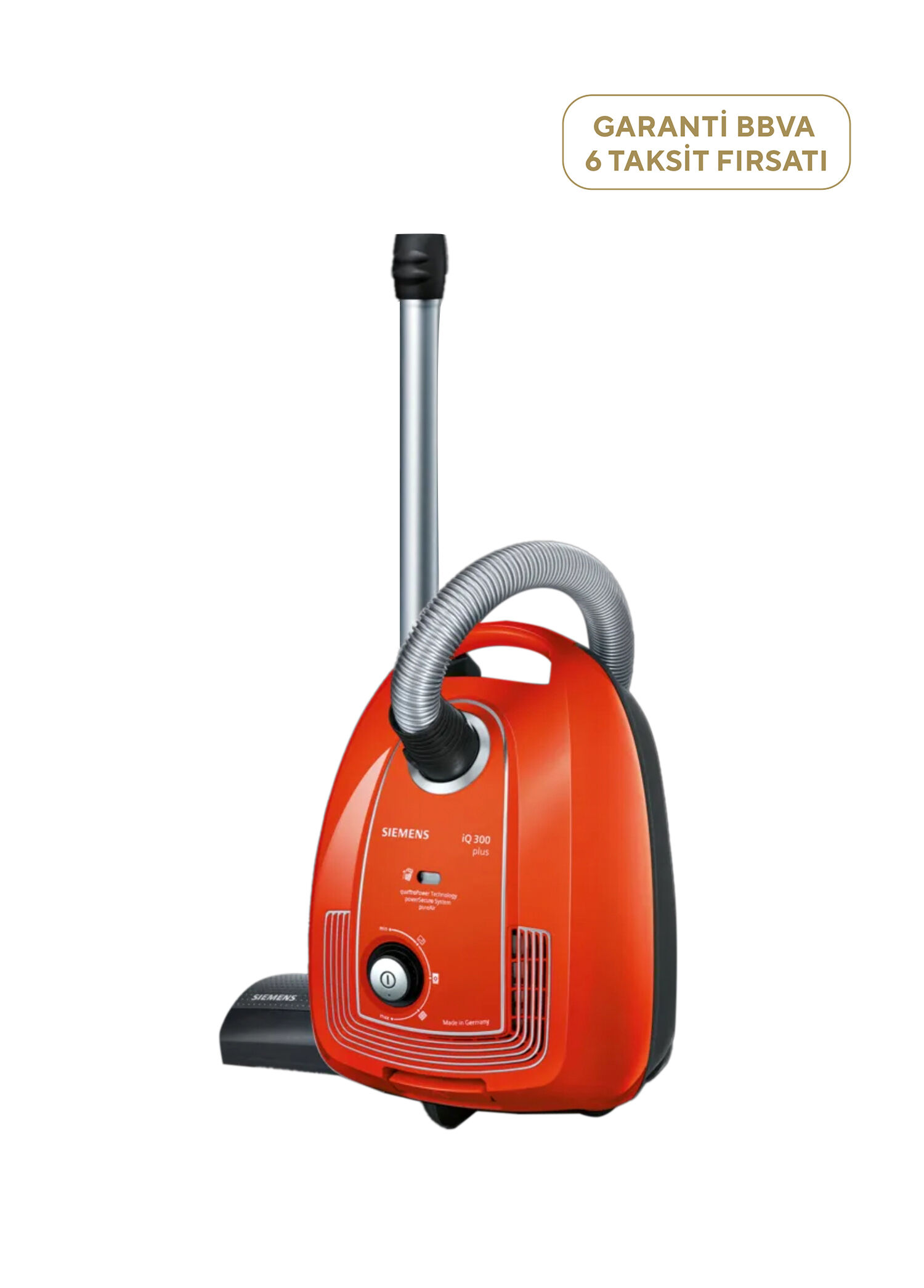 VSP3AAAA iQ300 Plus Limited Edition Kırmızı Toz Torbalı Elektrik Süpürgesi