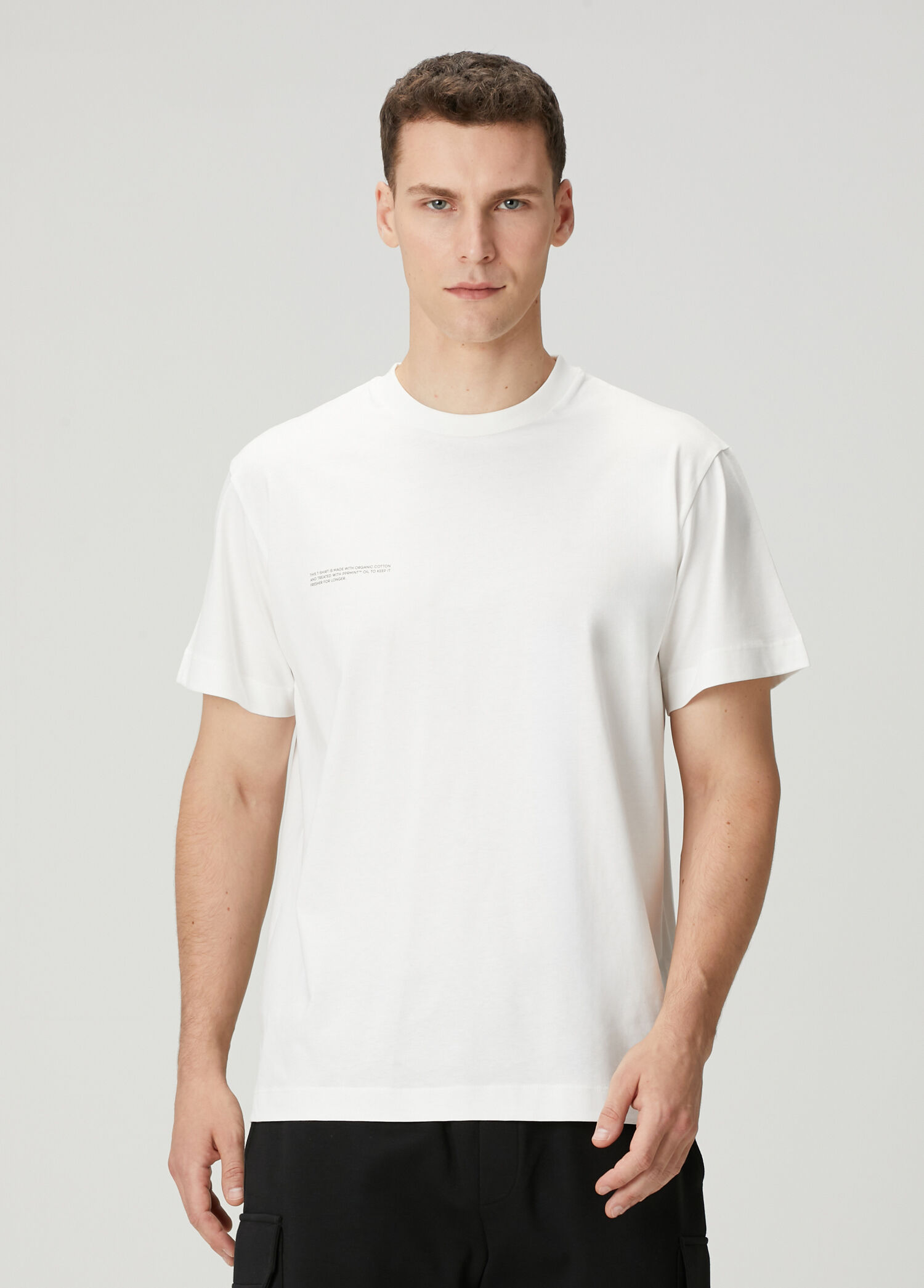 Beyaz Organik Pamuk T-shirt