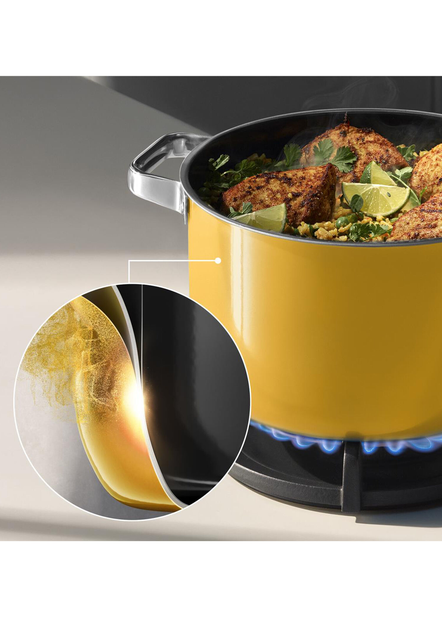 WMF Fusiontec 鍋 フライパンセット マンゴーイエロー | ヤマダウェブコム