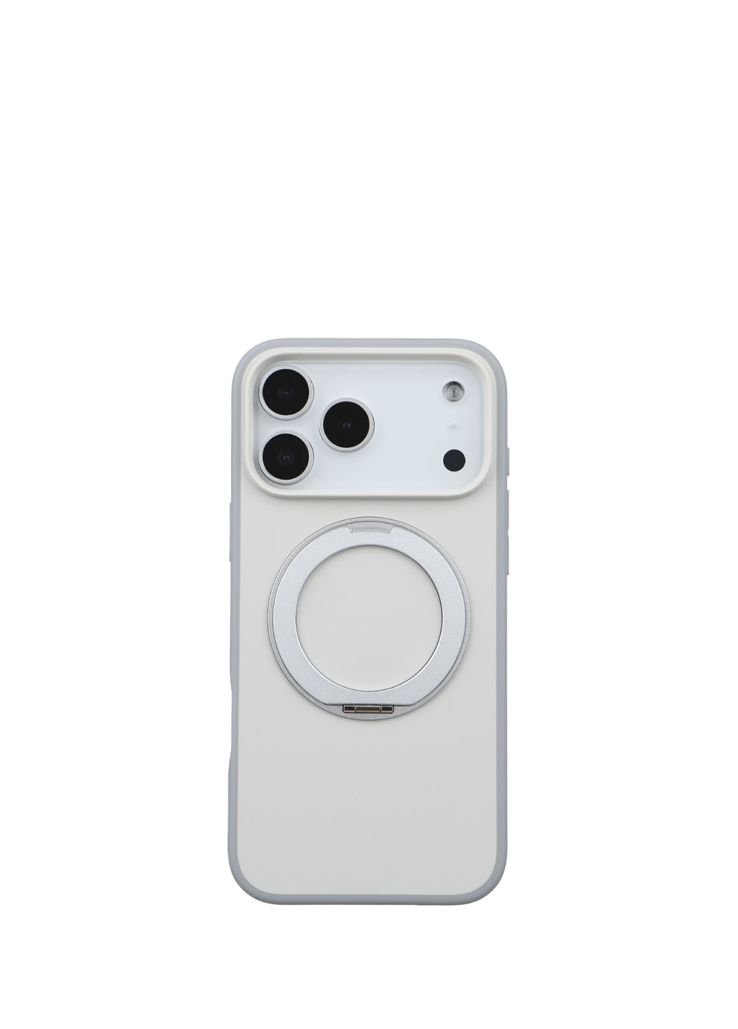 iPhone 17 Pro Max Beyaz Magsafe Uyumlu Standlı Telefon Kılıfı
