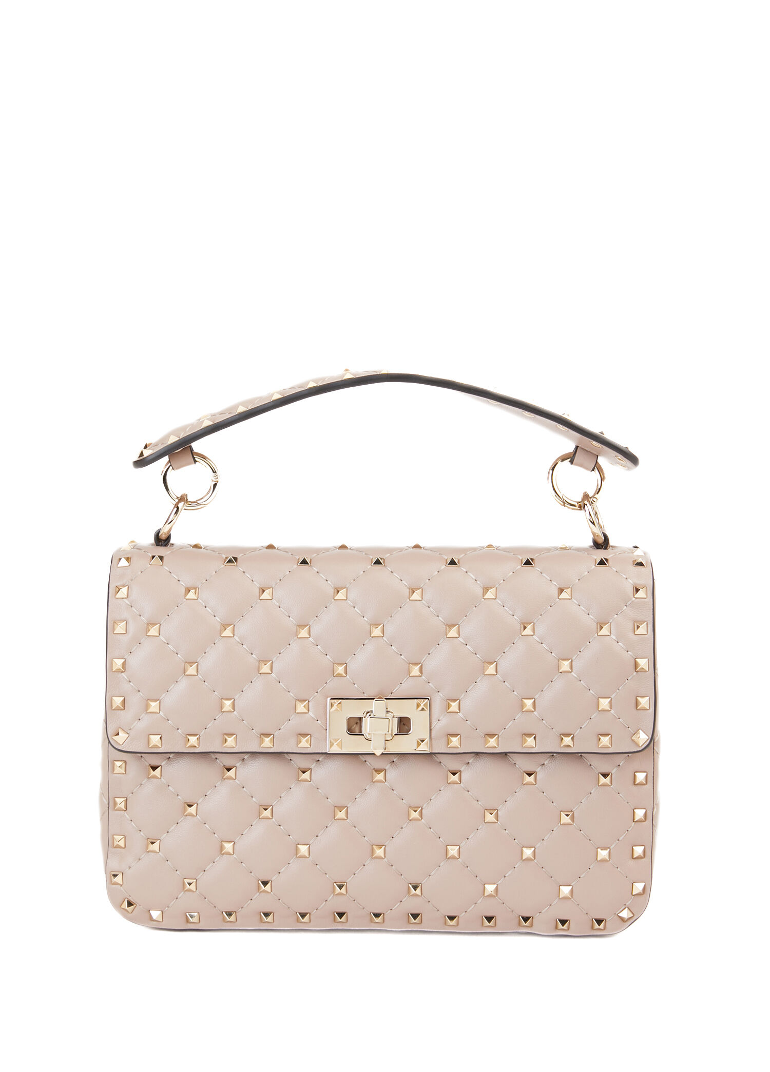 Rockstud Spike Medium Pudra Kadın Deri Çanta