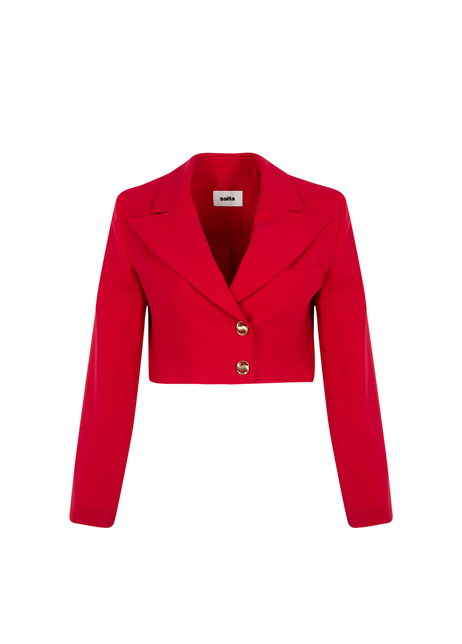 Kırmızı Kısa Blazer Kadın Ceket