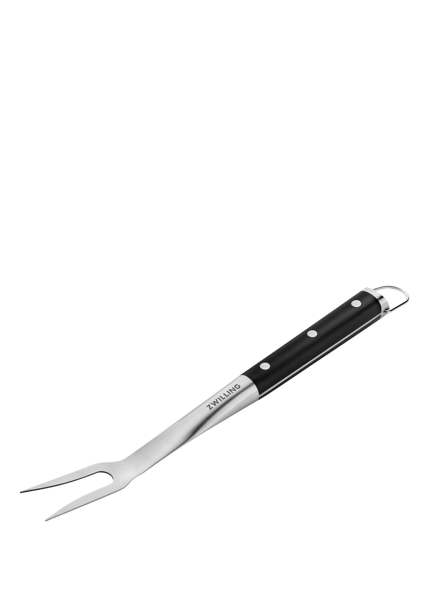 BBQ Siyah Çelik Barbekü Çatalı 41 cm