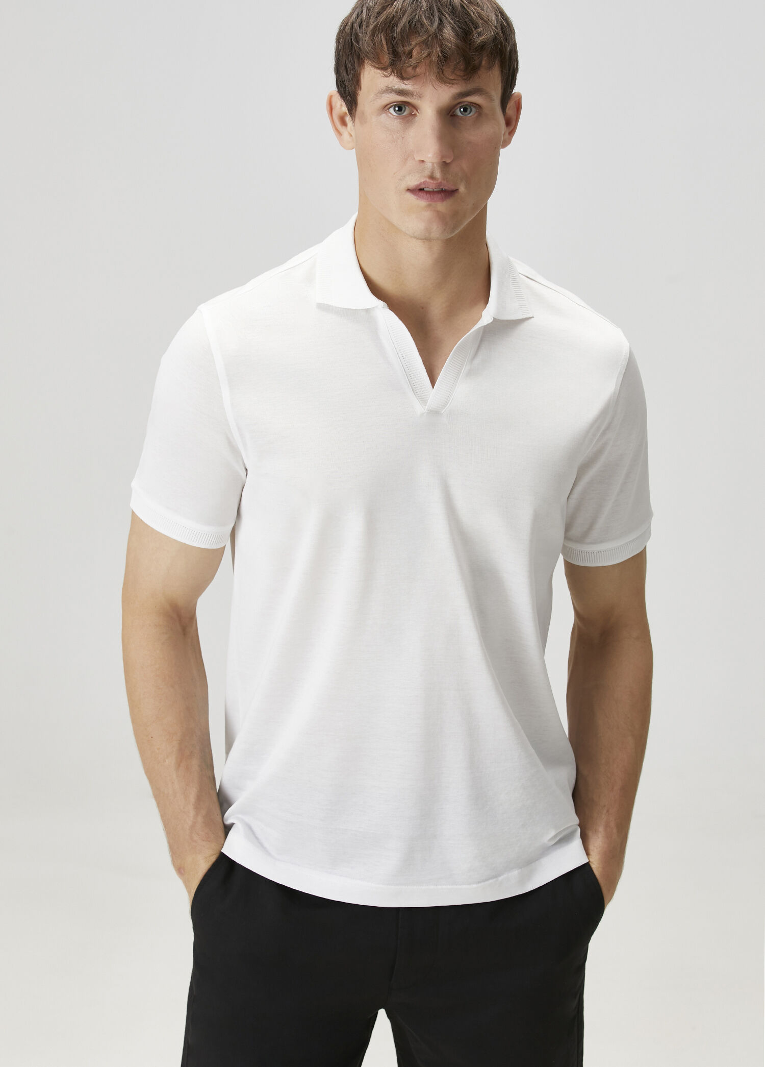 Beyaz Polo T-shirt