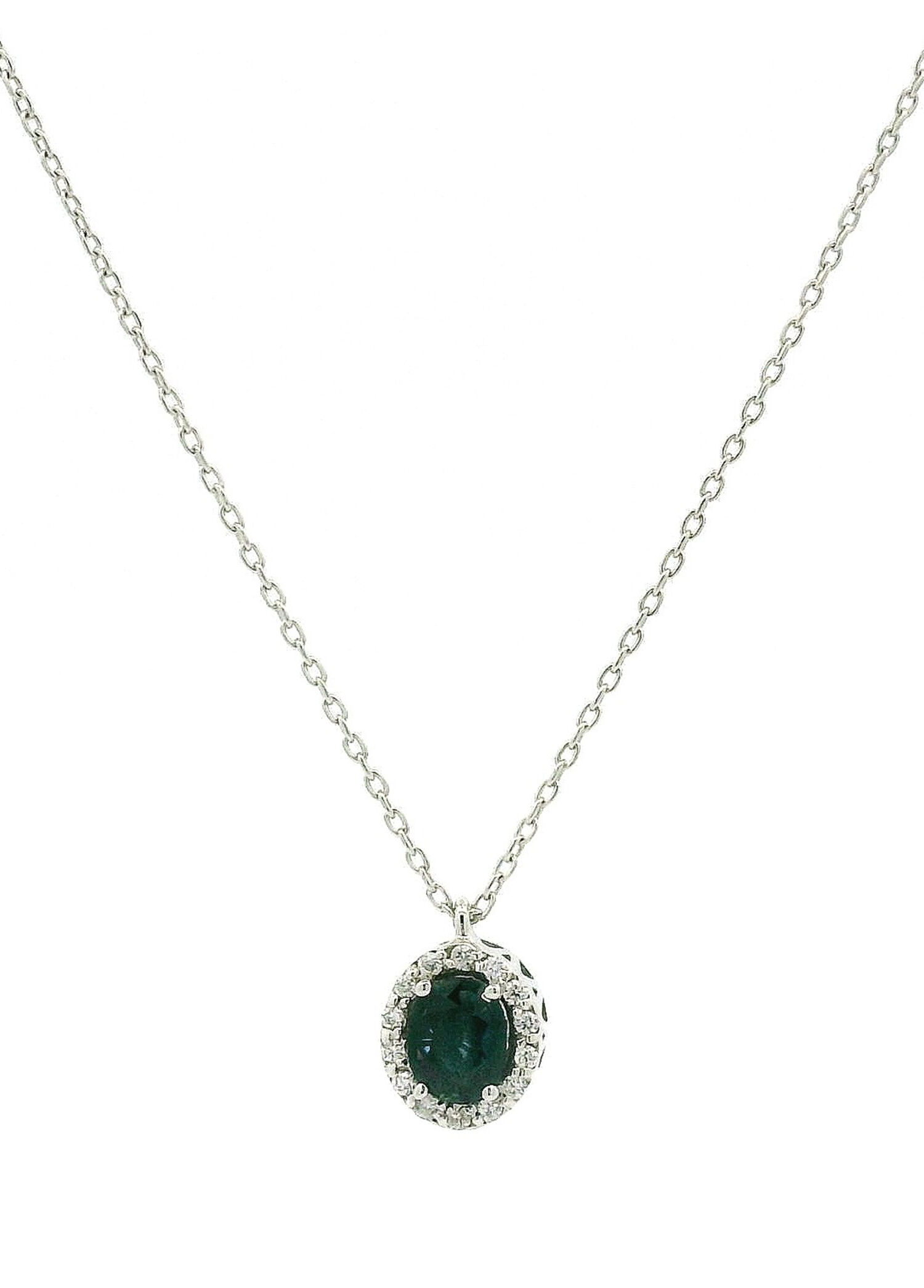 Gilda Blue Sapphire Pırlantalı Kadın Altın Kolye