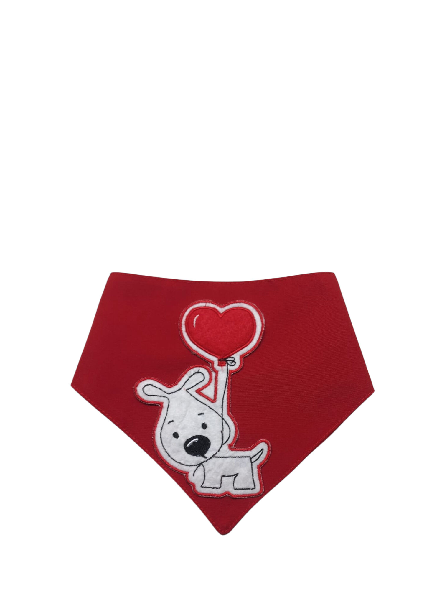 Nakışlı Kırmızı Kedi ve Küçük Irk Köpek Bandana