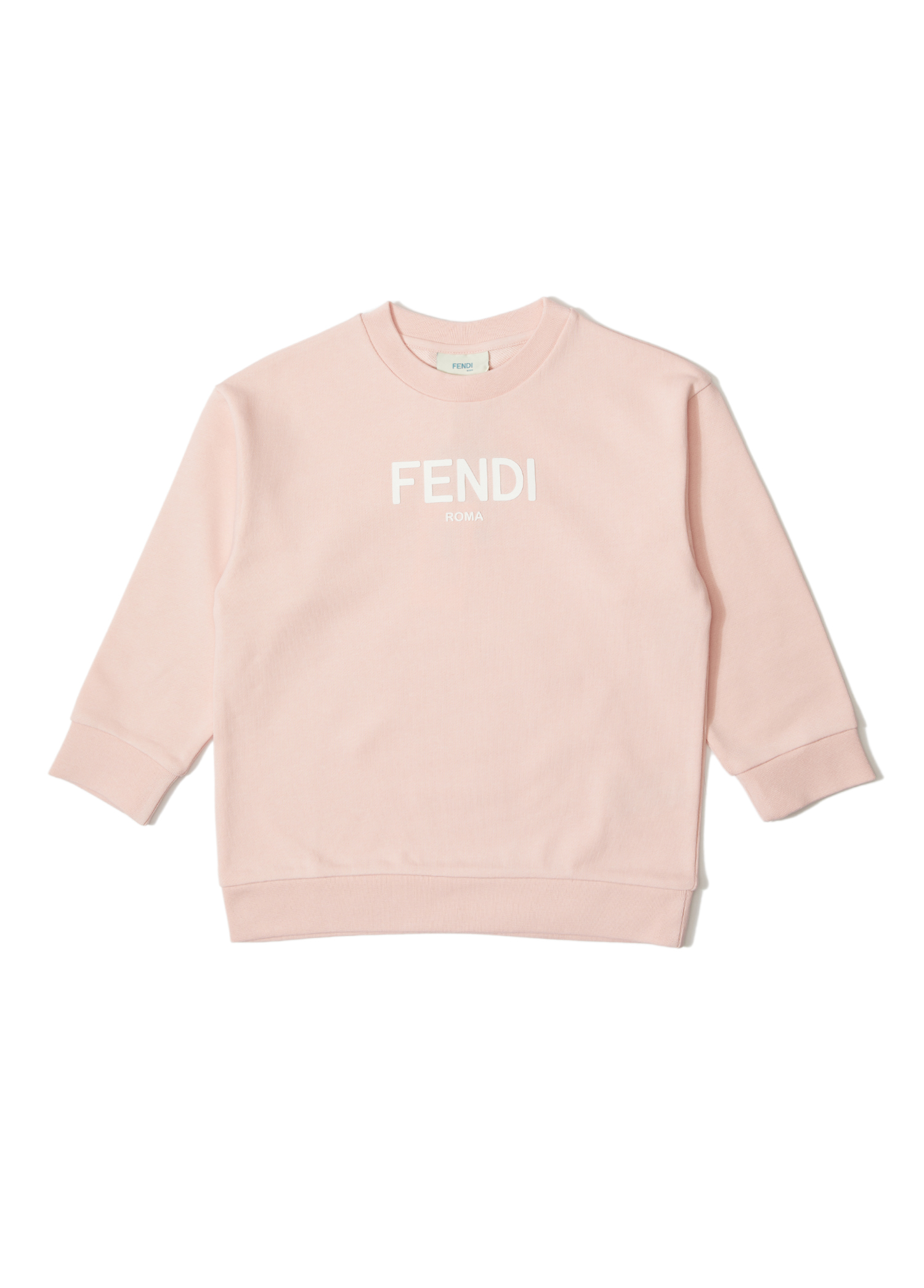 Pudra Logo Detaylı Unisex Çocuk Sweatshirt