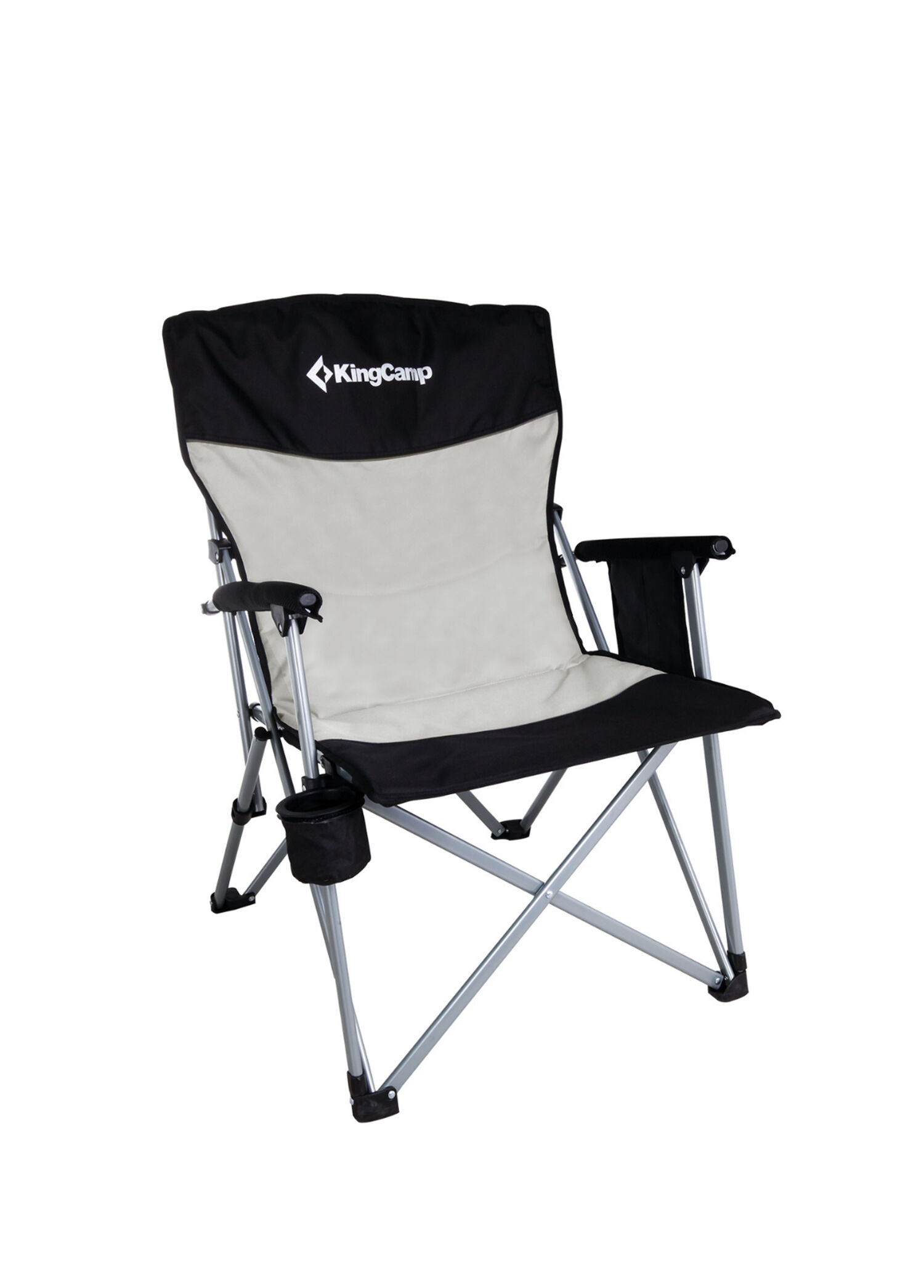 Polar Comfort Gri Takviyeli Katlanır Kamp Sandalyesi