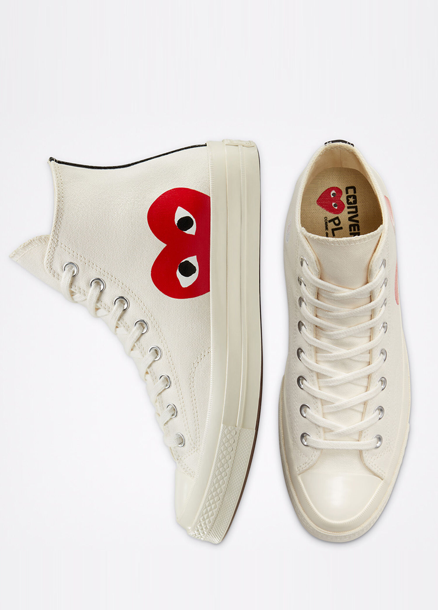 Converse Beyaz Erkek X Comme Des Garçons Play Chuck 70 Beyaz