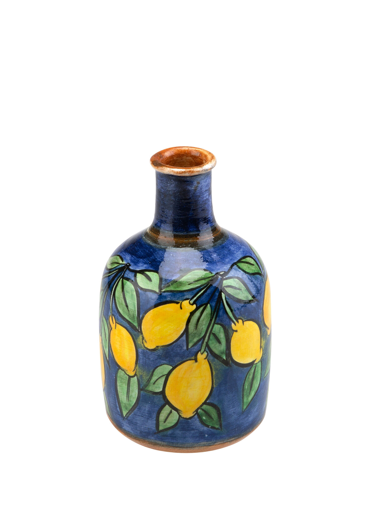 Amalfi Coast Handmade Seramik Dark Blue Mini Vazo