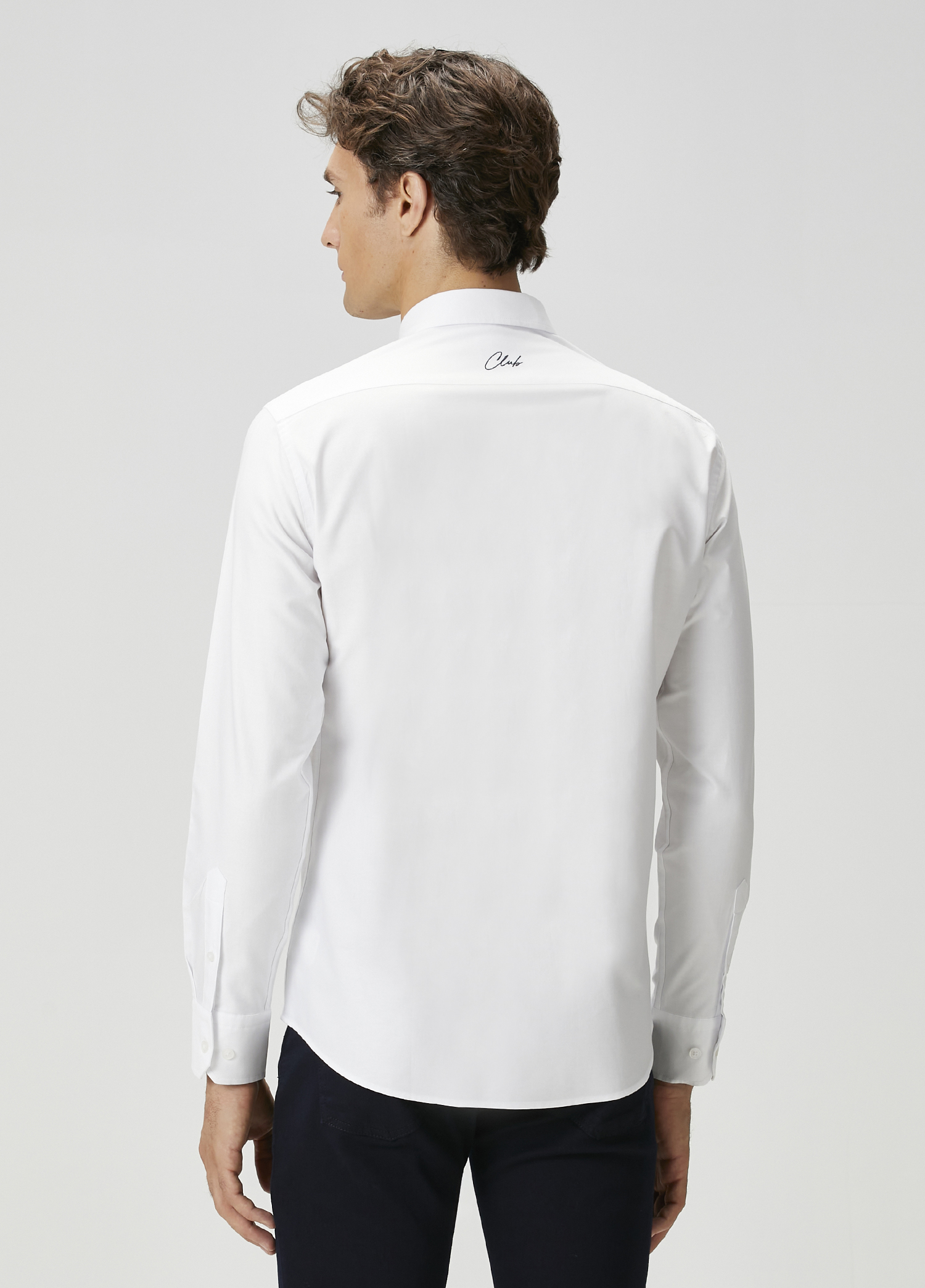 Regular Fit Beyaz Oxford Gömlek_4