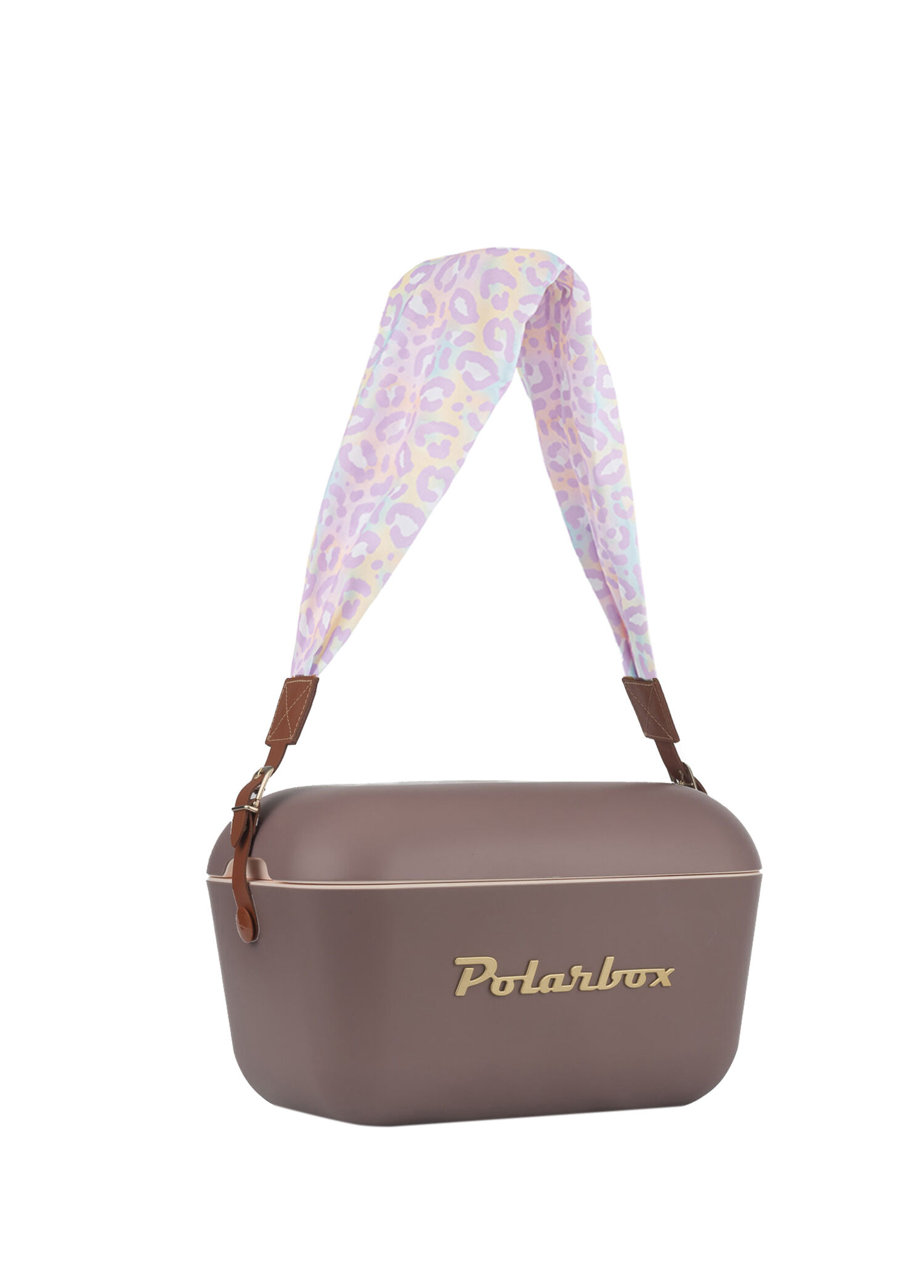 Prinkstyle Animal Classic Pamuk ve Deri Kayışlı Mauve Gold Soğuk ve Sıcak Tutucu Termal Çanta 20 lt