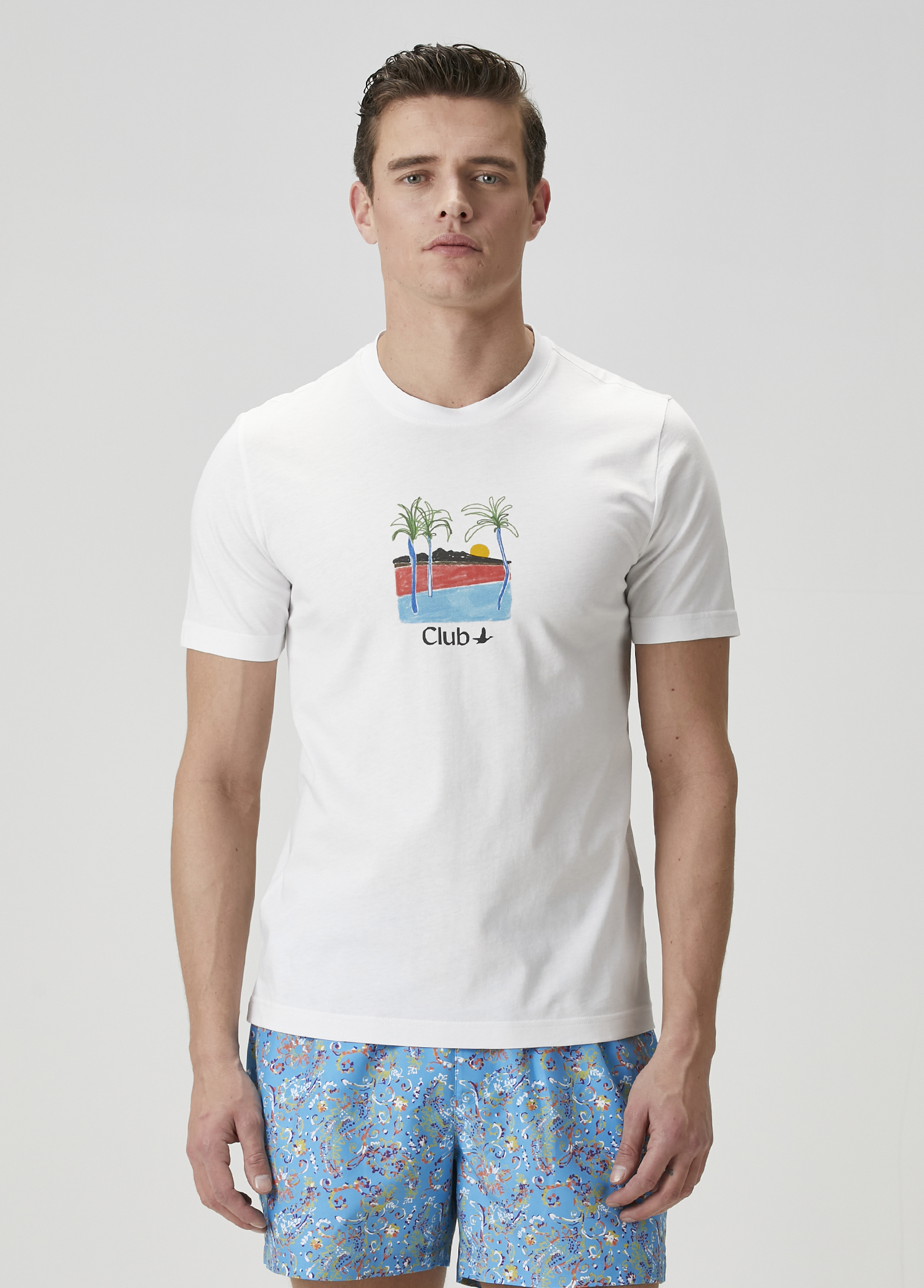 Beyaz Baskı Detaylı T-shirt_2