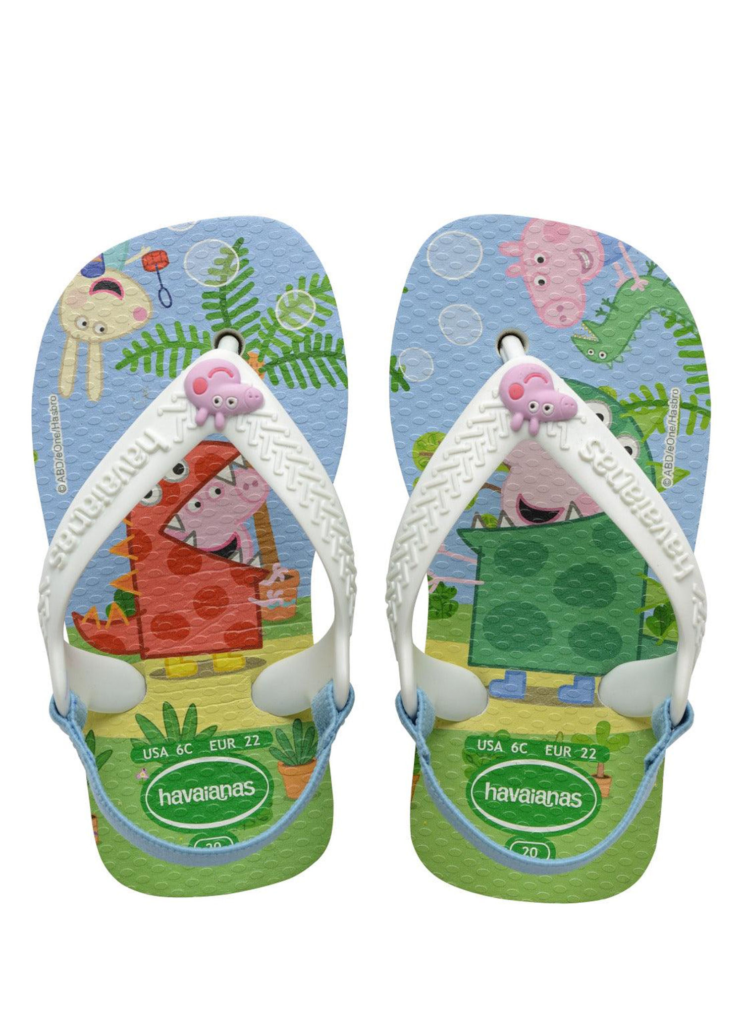 Peppa Pig Beyaz Unisex Bebek Plaj Terliği